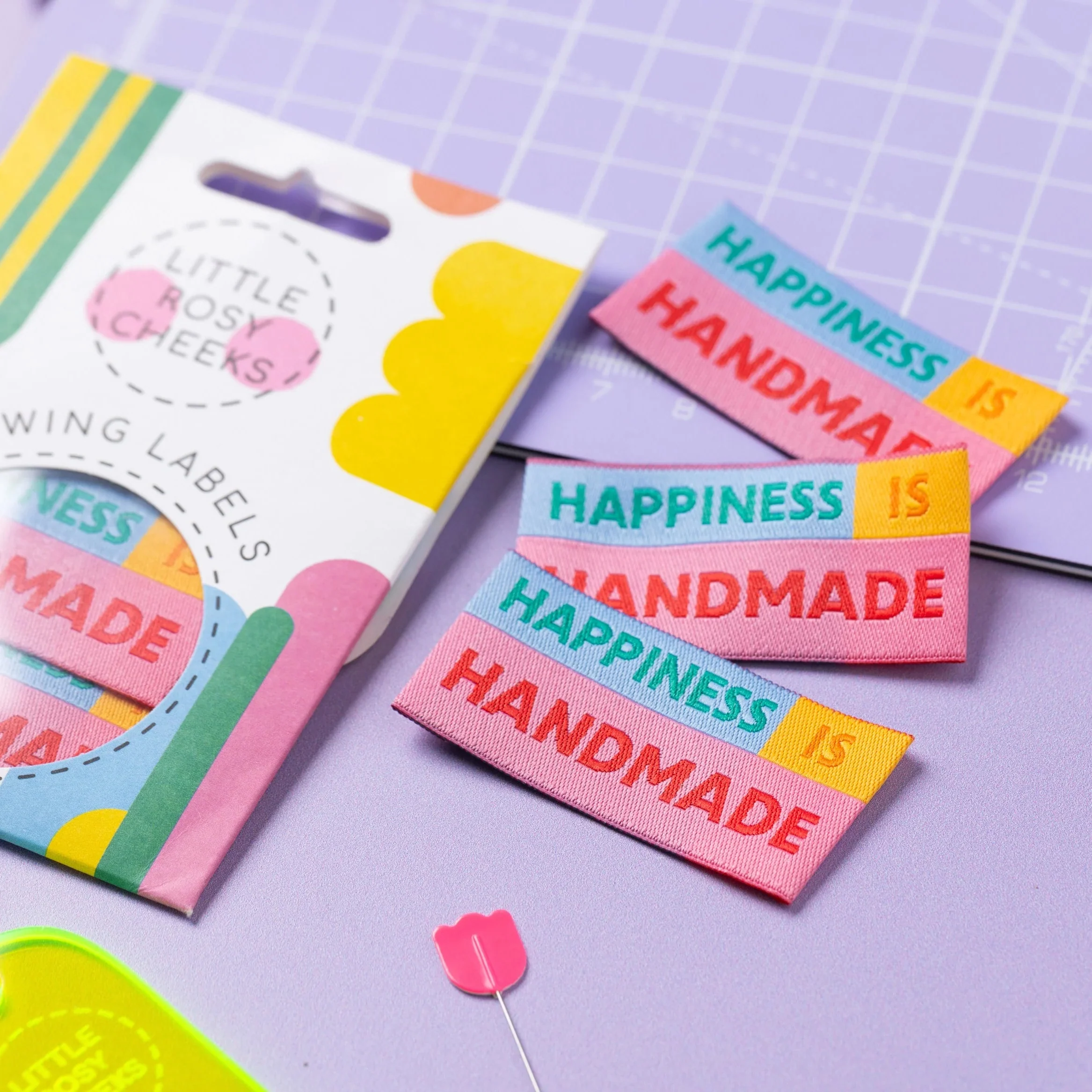 Little Rosy Cheeks 'Happiness Is Handmade' Labels