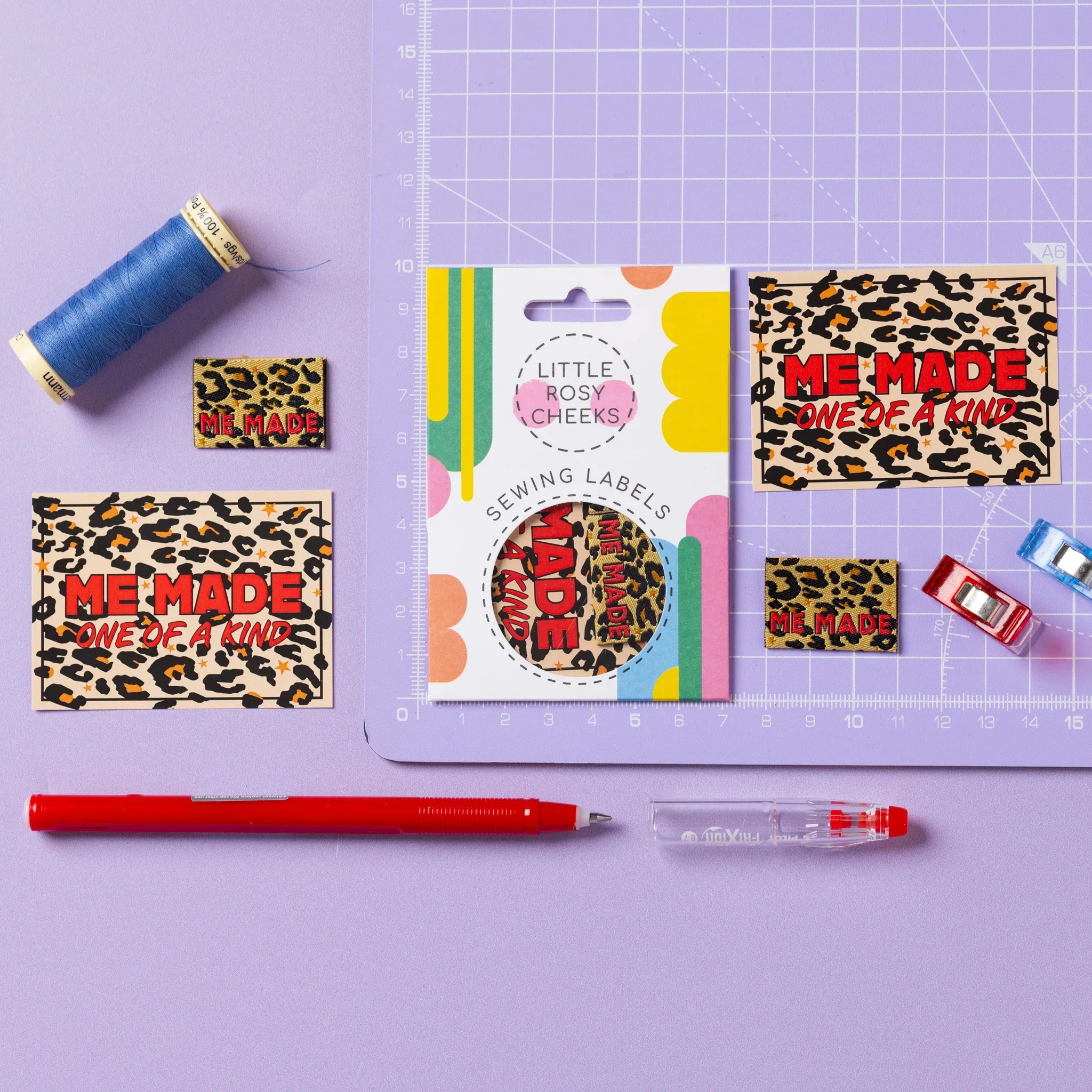 Little Rosy Cheeks Leopard Label and Patch Pack - Image 2