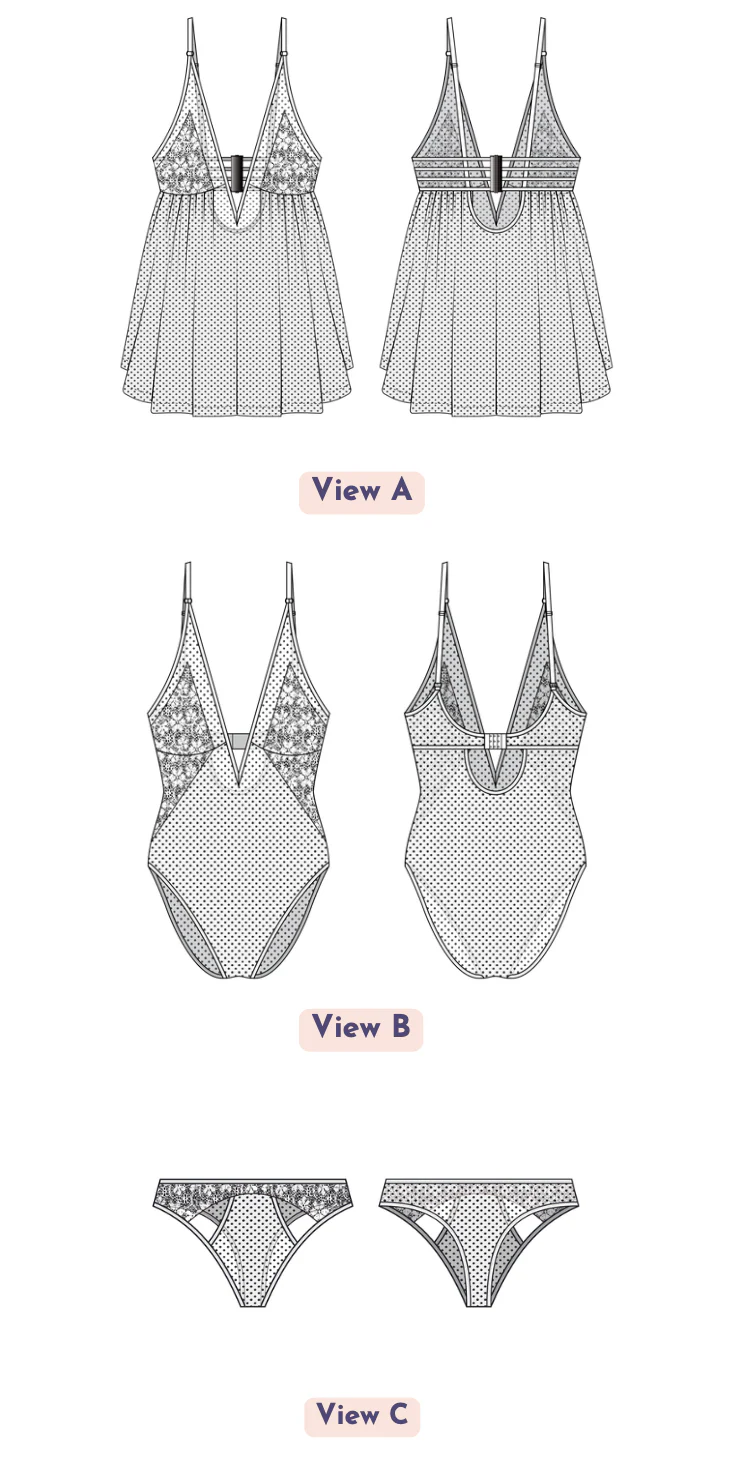 Madalynne Penelope Teddy, Bodysuit and Panty - Image 13