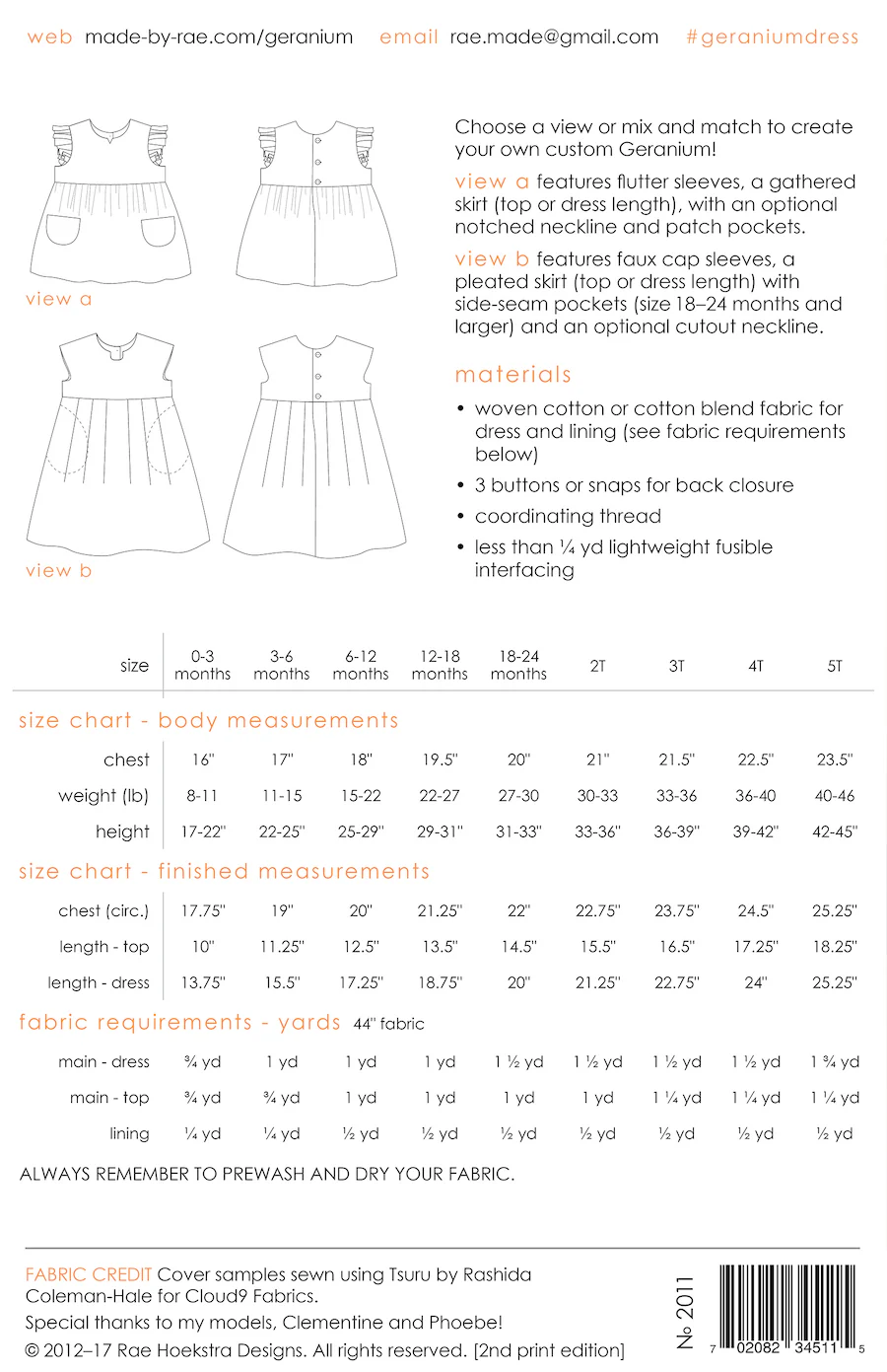 Made by Rae Baby/Child Geranium Dress - Image 14
