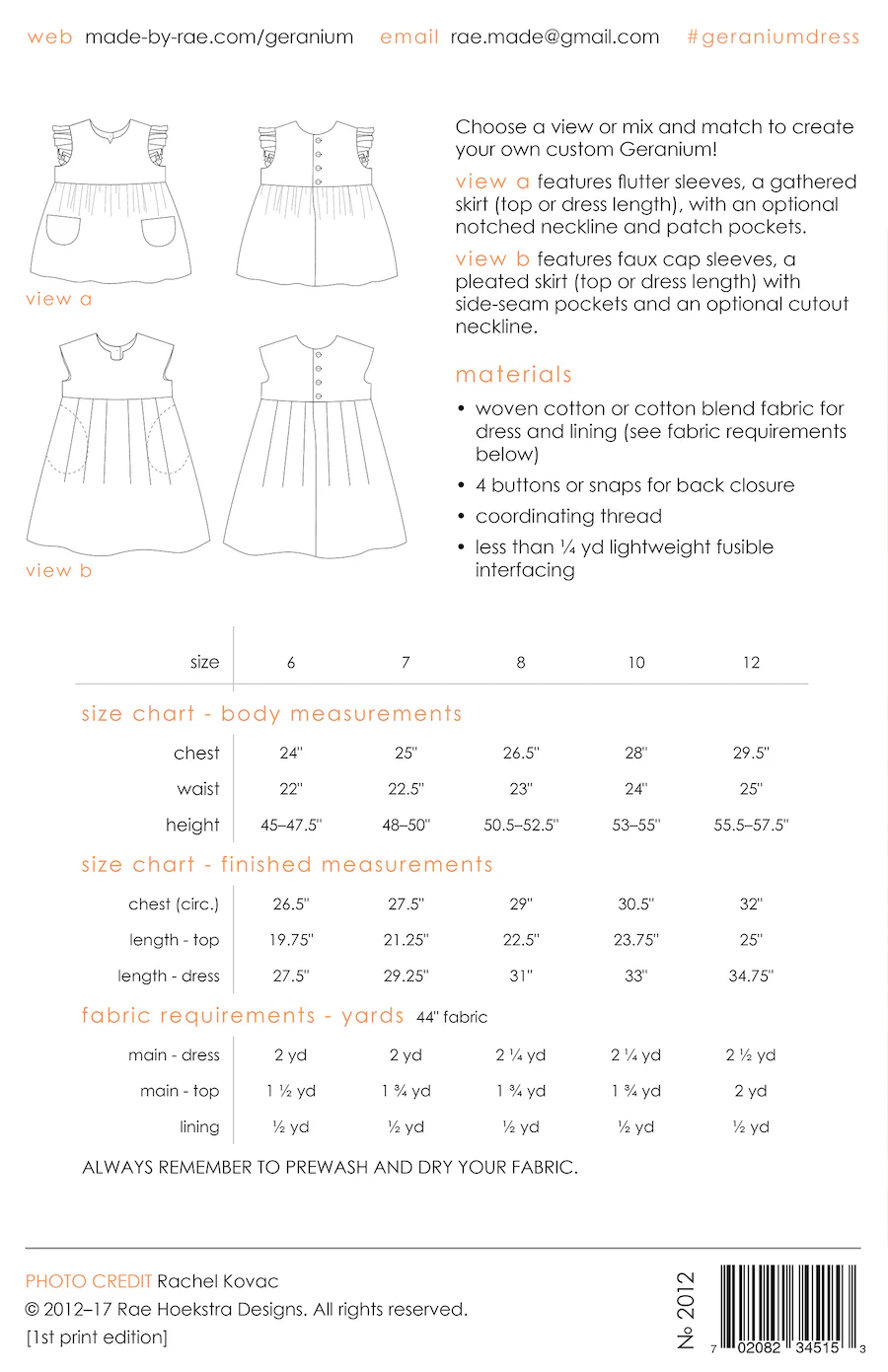 Made by Rae Baby/Child Geranium Dress - Image 16