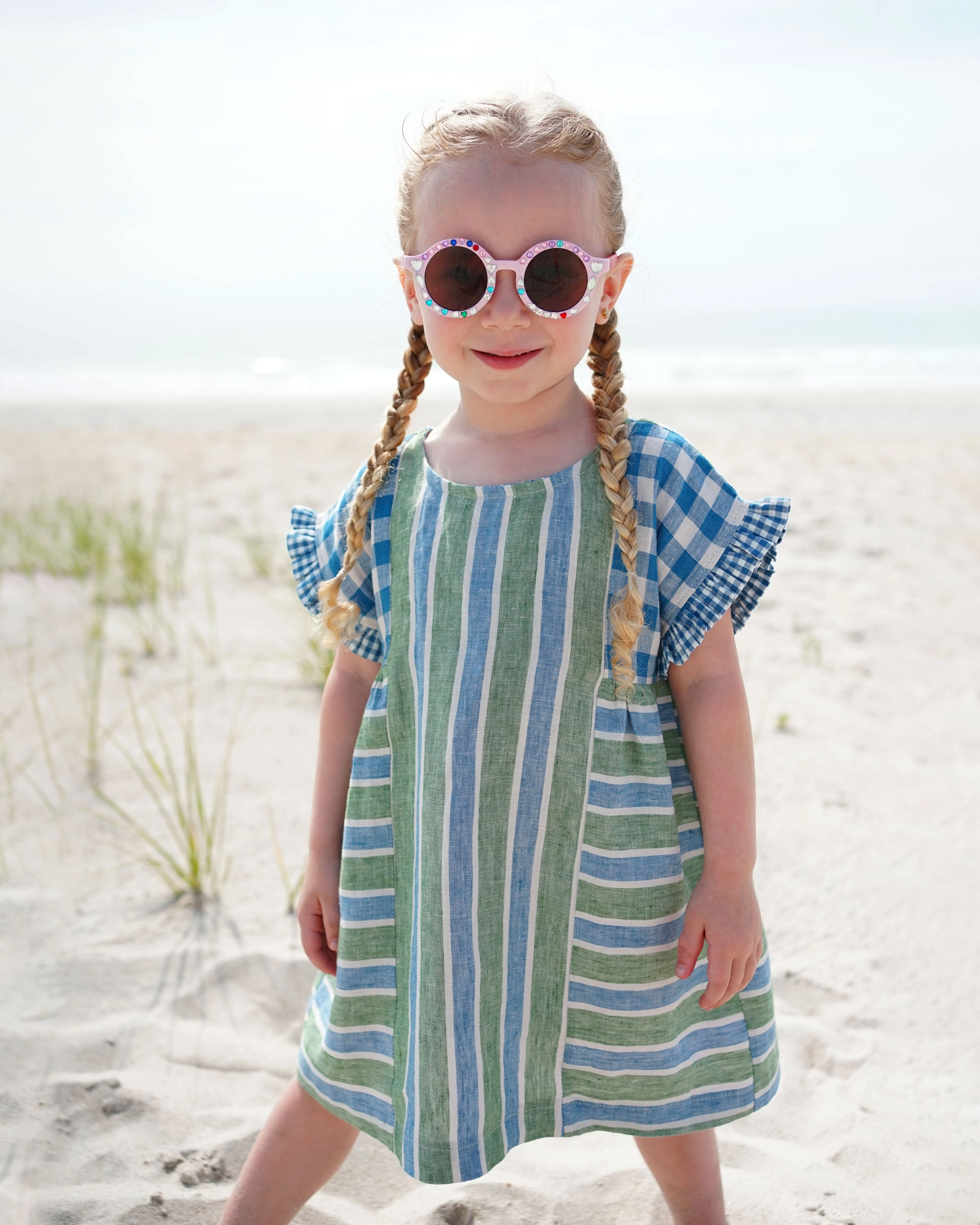 Matchy Matchy Children's Collage Gather Dress