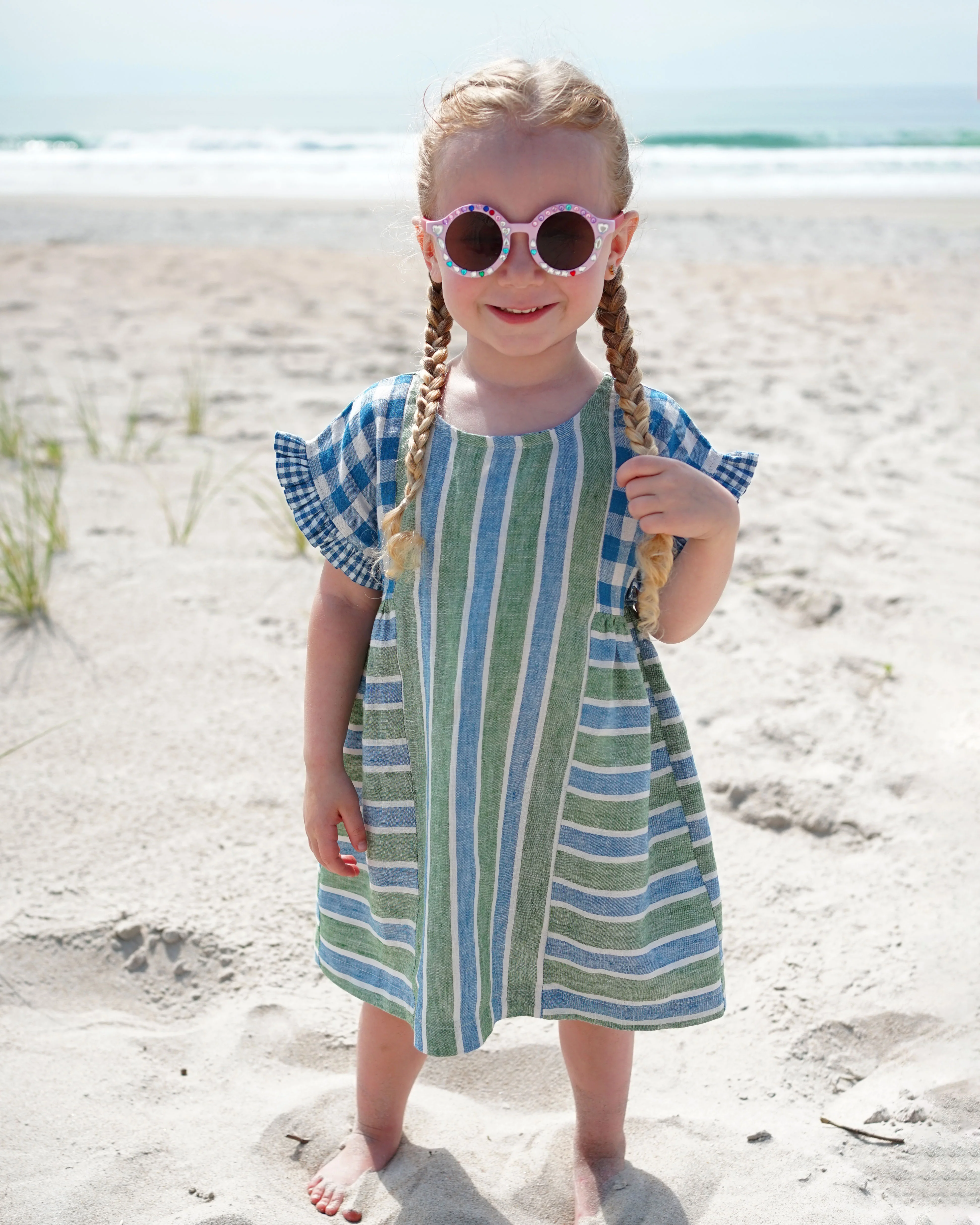 Matchy Matchy Children's Collage Gather Dress - Image 10