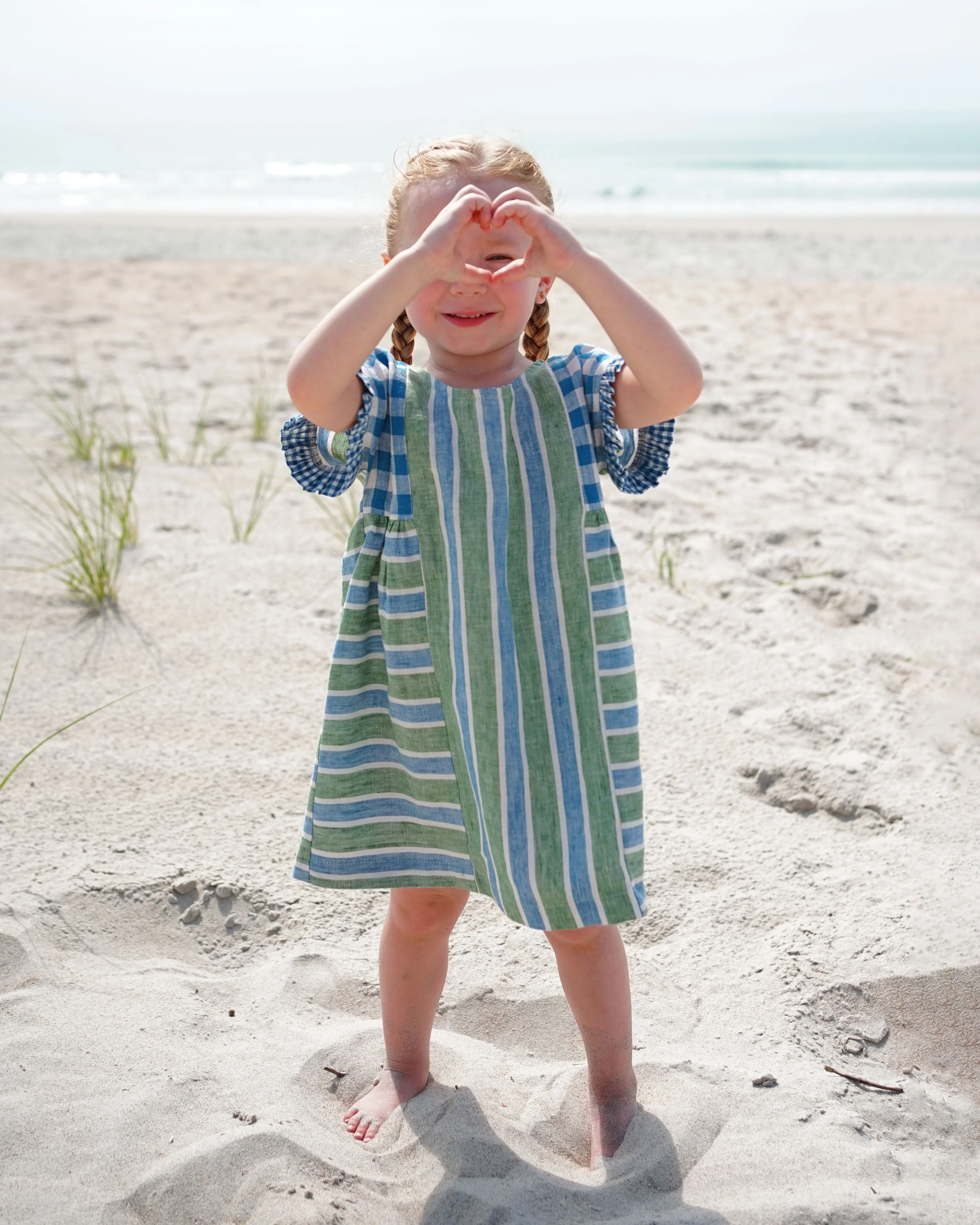 Matchy Matchy Children's Collage Gather Dress - Image 11