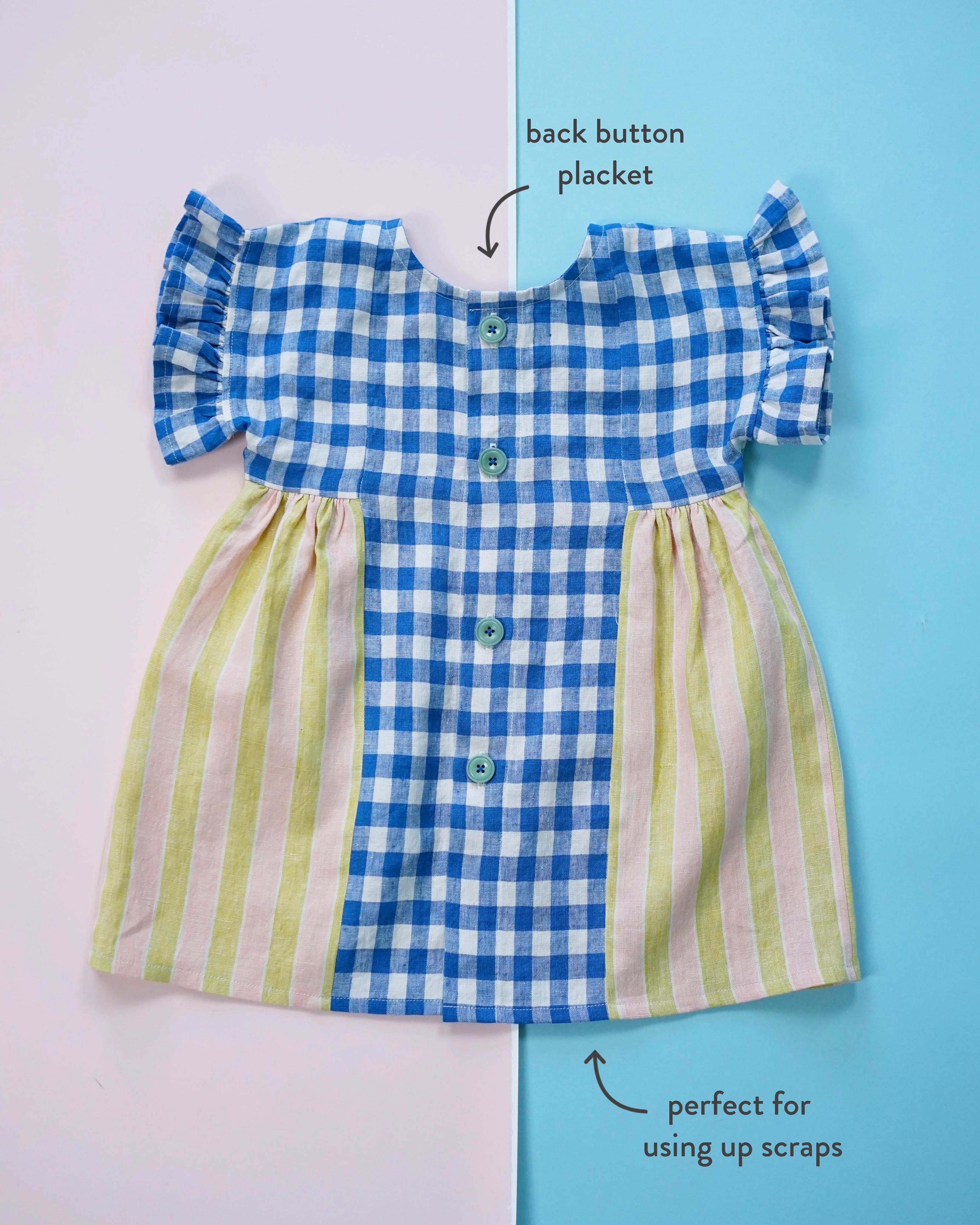 Matchy Matchy Children's Collage Gather Dress - Image 13