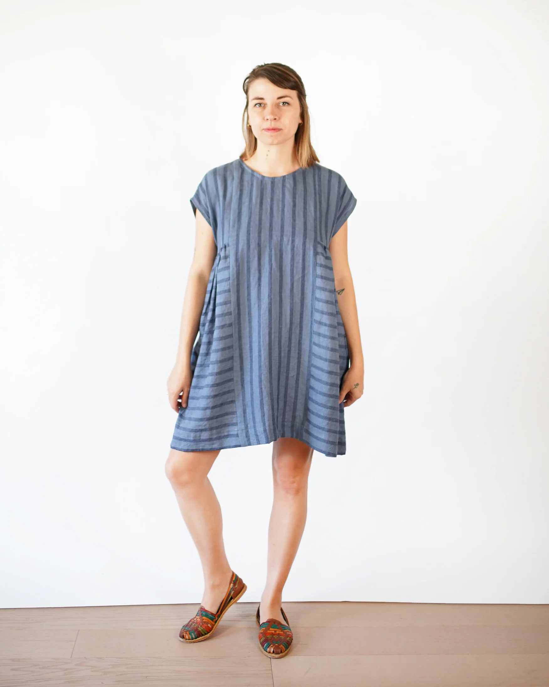 Matchy Matchy Collage Gather Dress - Image 7