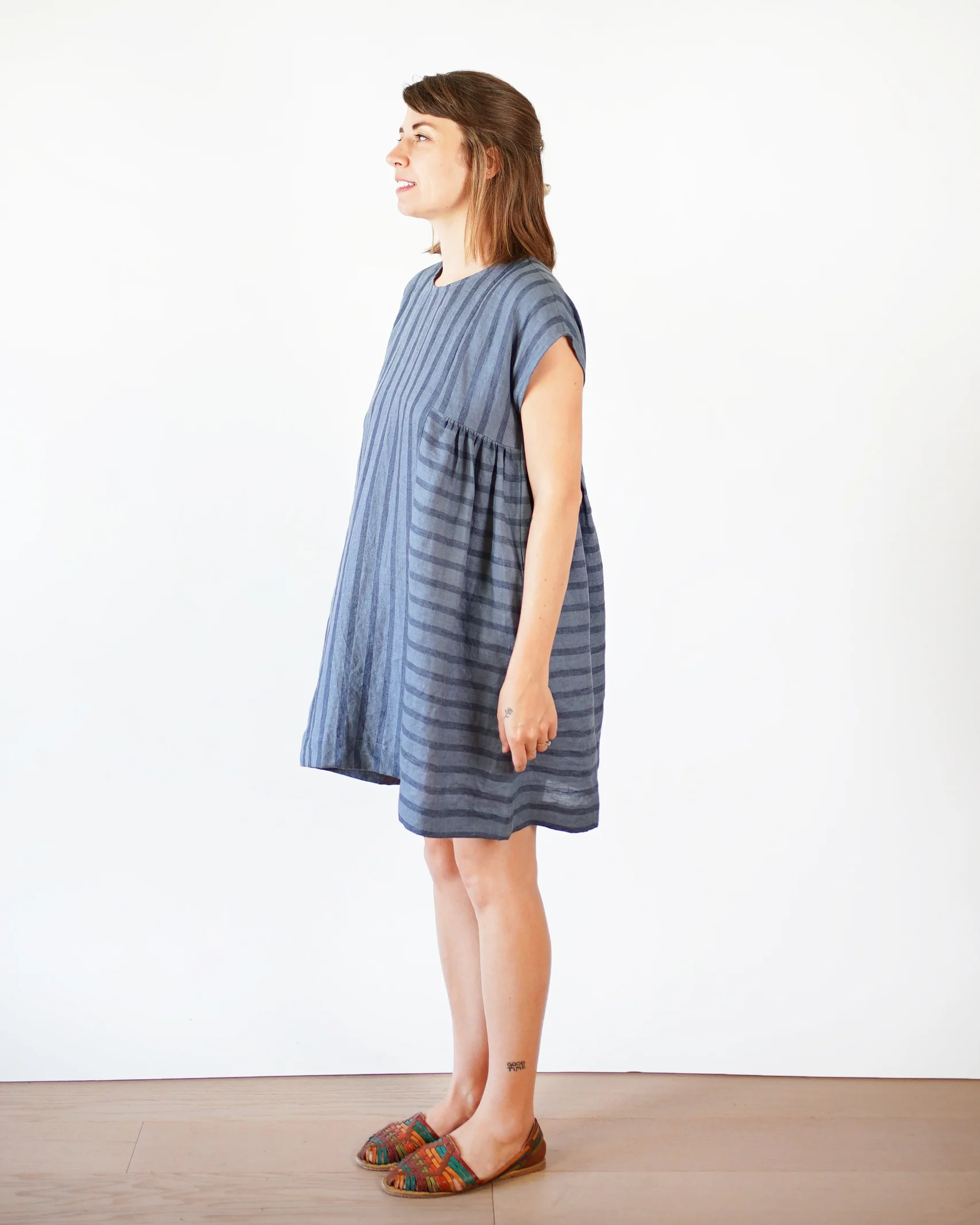 Matchy Matchy Collage Gather Dress - Image 8