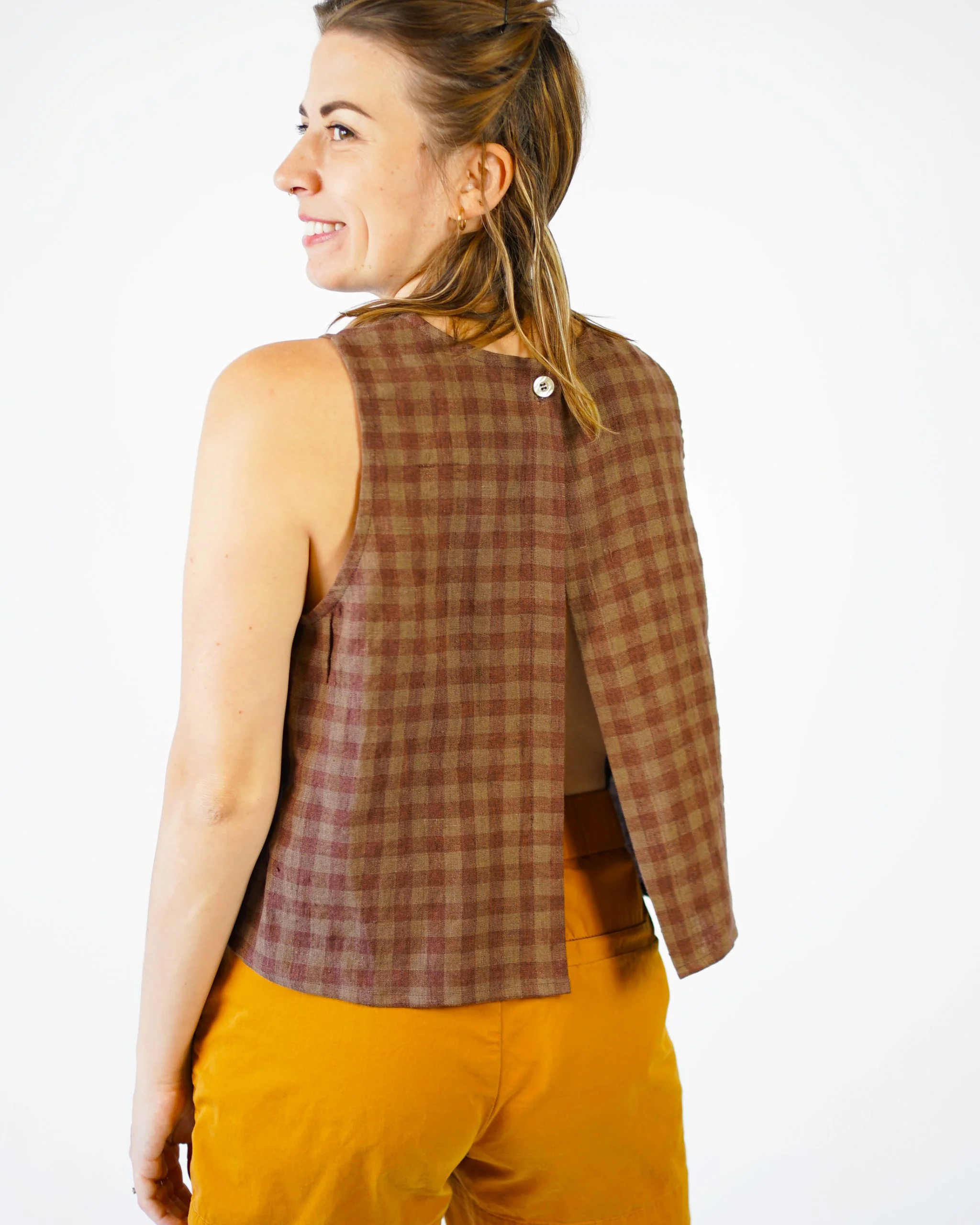 Matchy Matchy Open Back Smock Top - Printed copy shop (+£5.00)