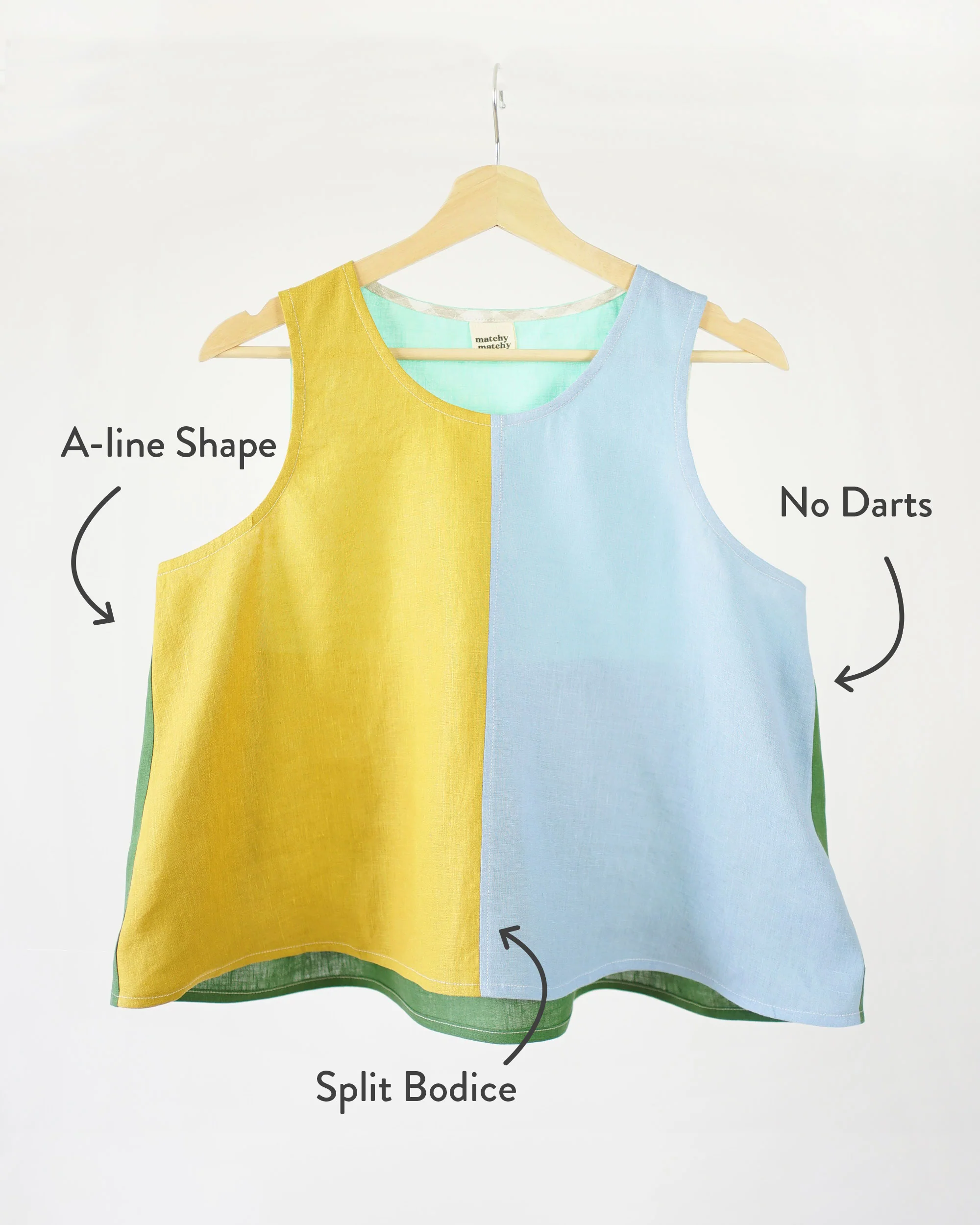 Matchy Matchy Peplum Split Tank - Image 17