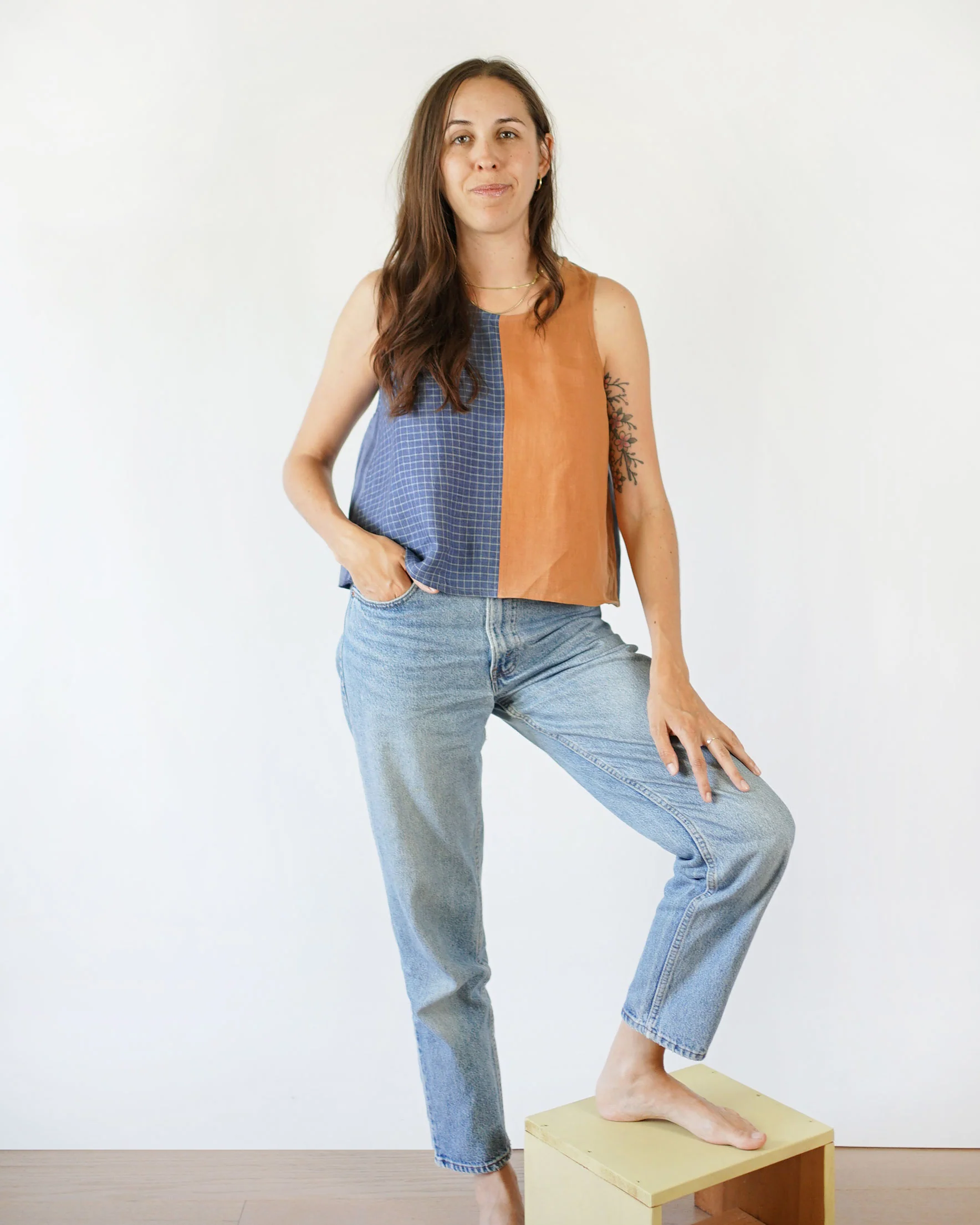 Matchy Matchy Peplum Split Tank - Image 2