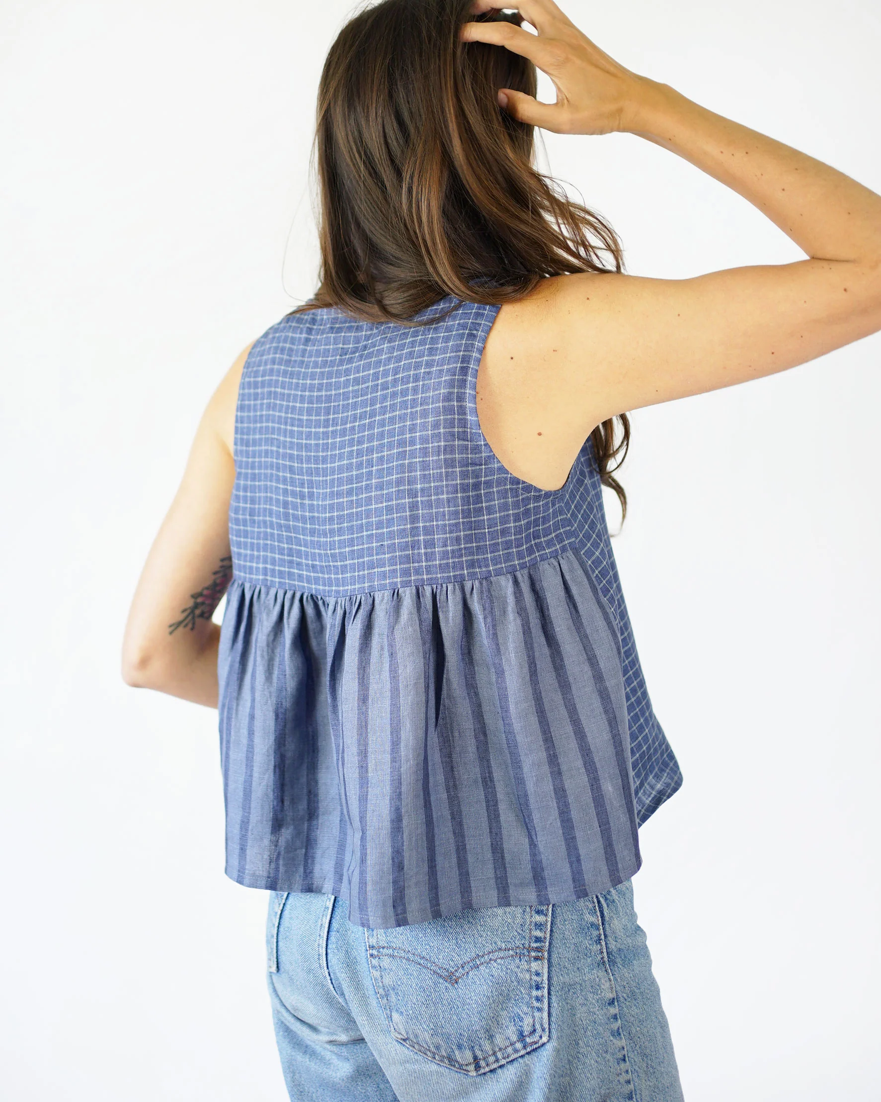Matchy Matchy Peplum Split Tank - Image 3