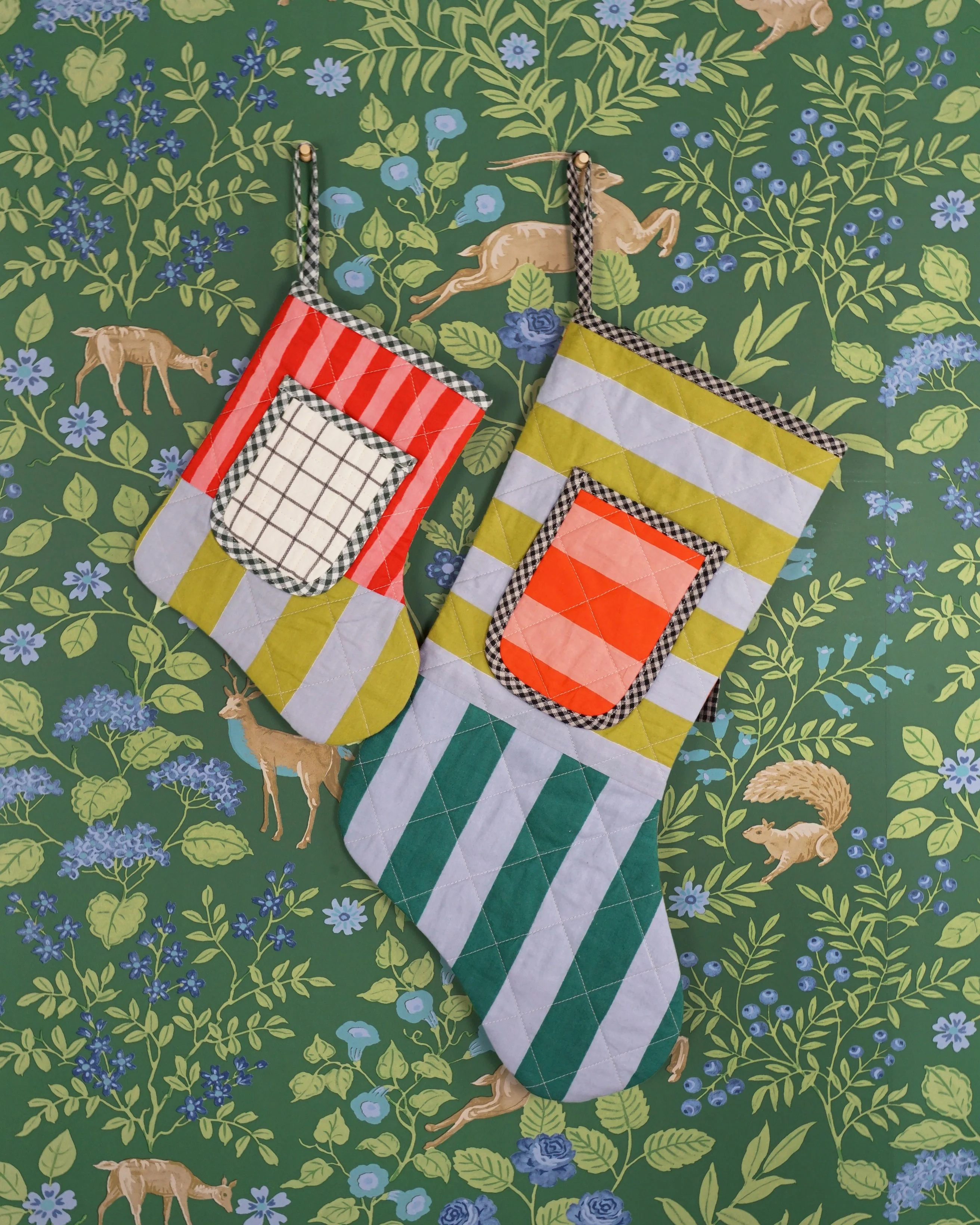 Matchy Matchy Quilted Pocket Stocking PDF