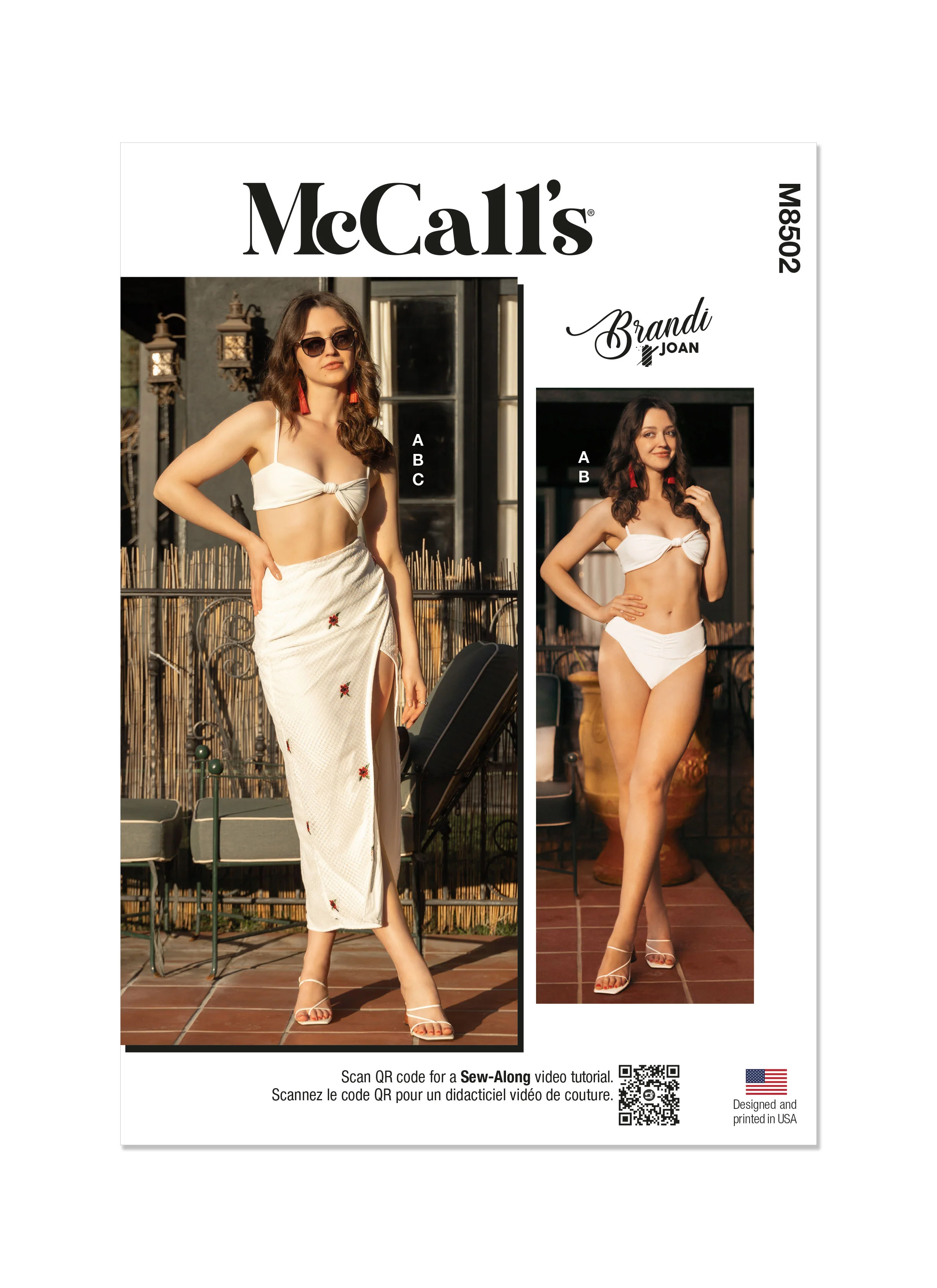 McCalls Bikini & Skirt M8502 - Image 2