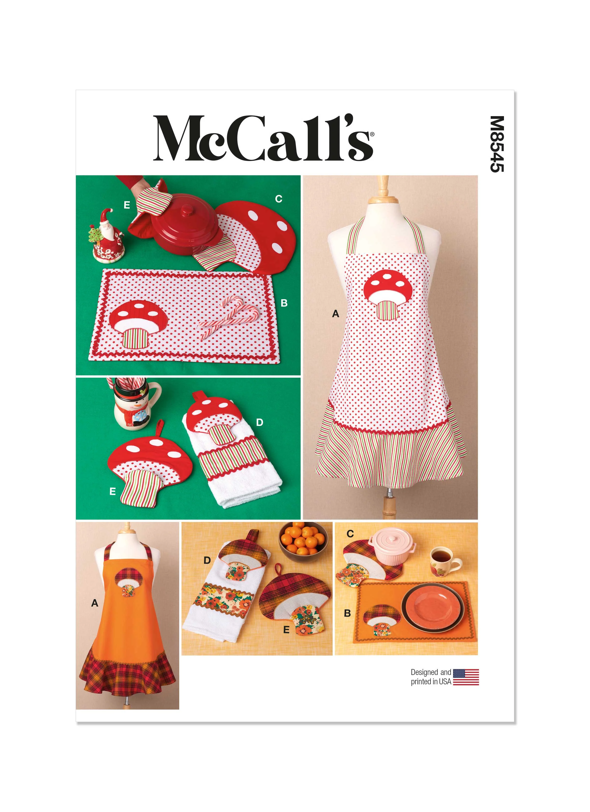 McCalls Apron & Kitchen Accessories M8545 - Image 2