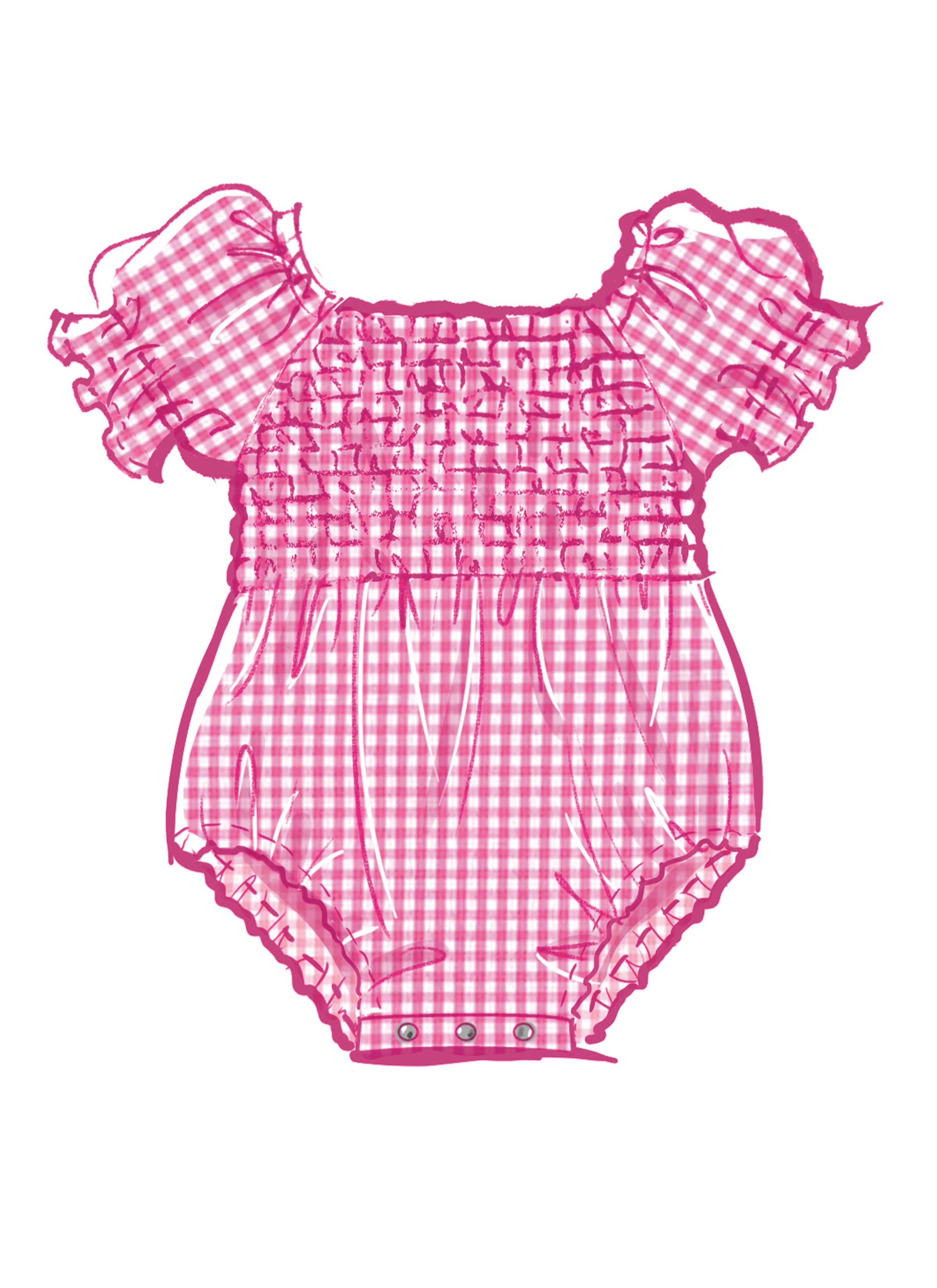 McCall's Babies' Romper, Dresses and Headband M8591 - Image 3