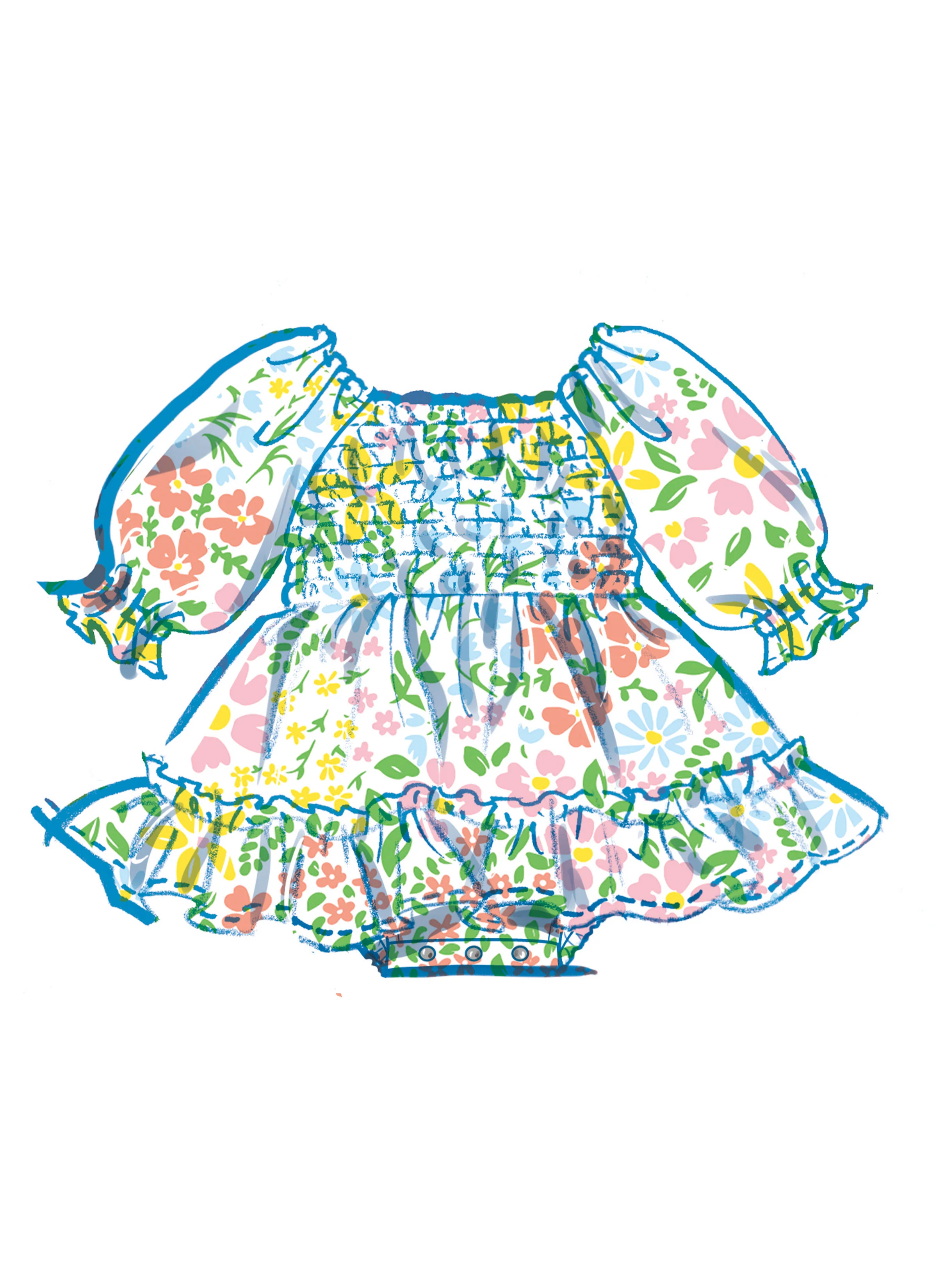 McCall's Babies' Romper, Dresses and Headband M8591 - Image 4