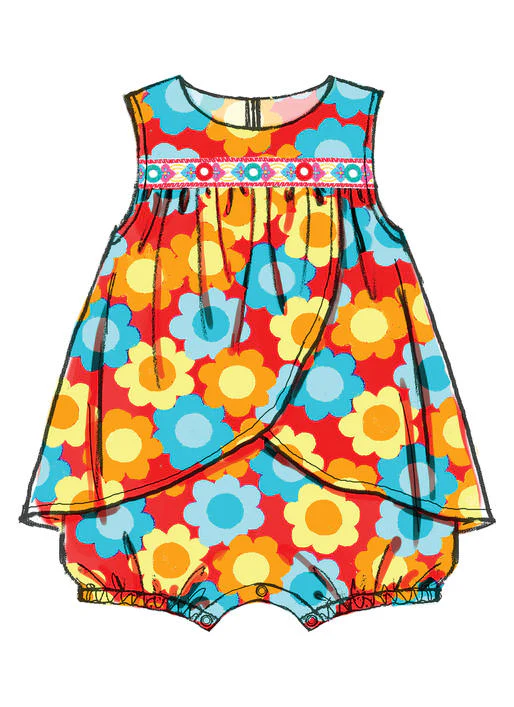 McCalls Babies' Rompers M7107 - Image 2