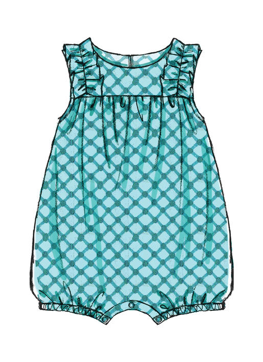 McCalls Babies' Rompers M7107 - Image 6