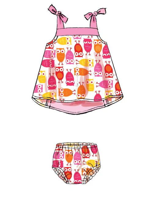 McCalls Baby's Dress, Panty's, Leggings M7342 - Image 6