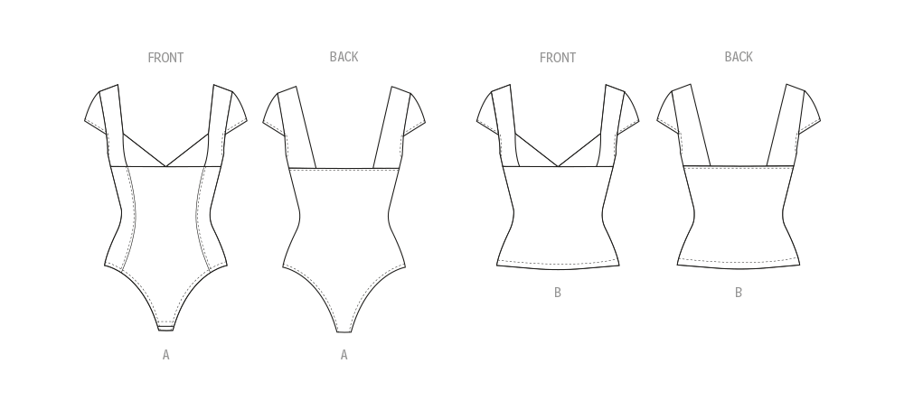 McCalls Bodysuit & Top M8407 - Image 7