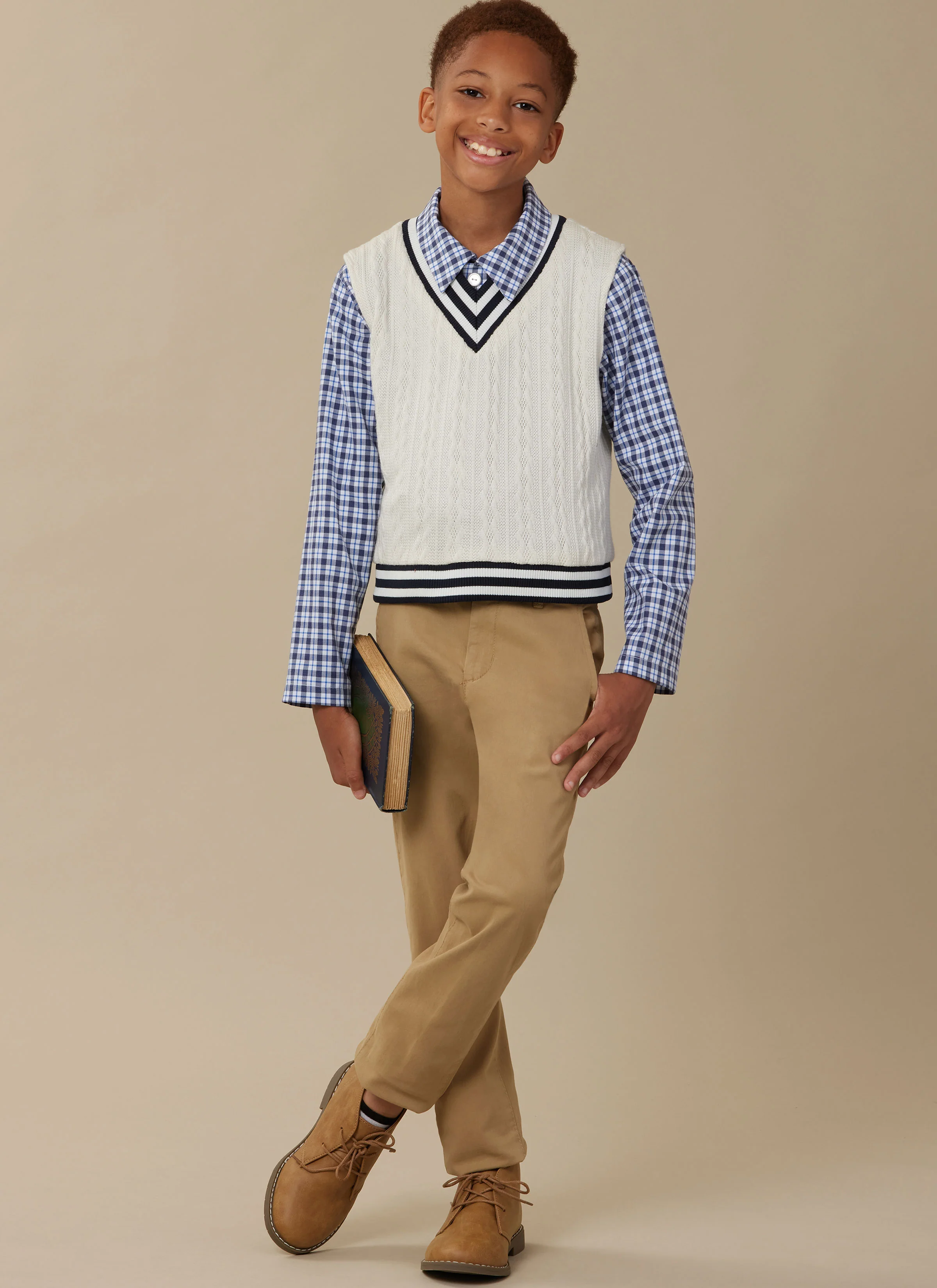 McCalls Boy/Teen Vest, Top & Shirt M8537 - Image 4