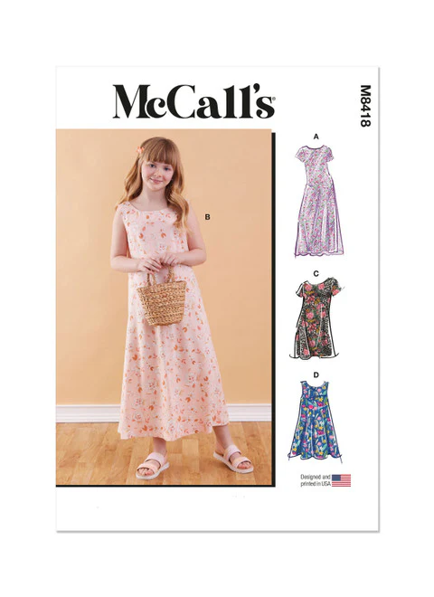 McCalls Child/Teen Dress M8418 - Image 2