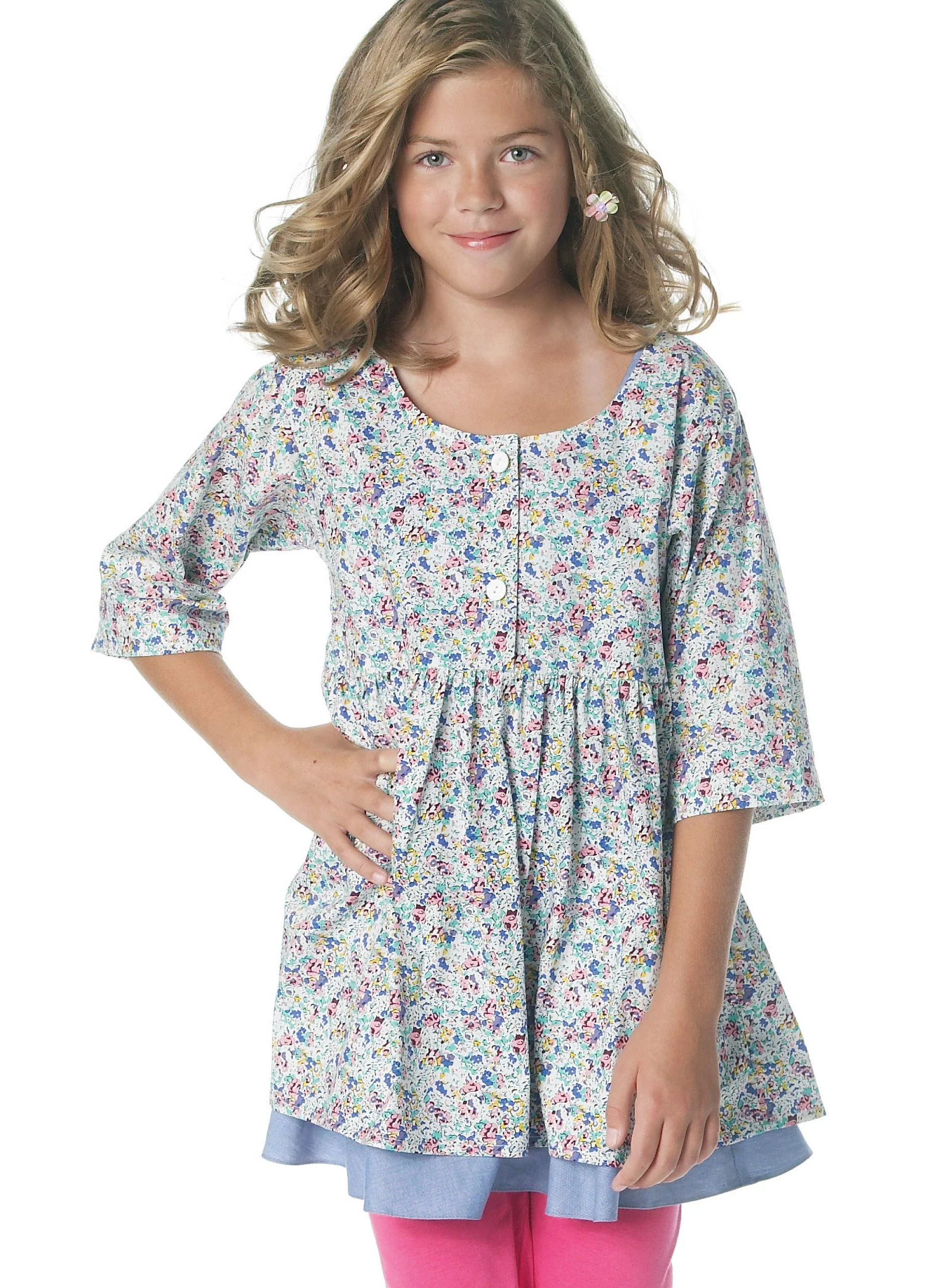 McCalls Child/Teen Dresses, Leggings M6275 - Image 3