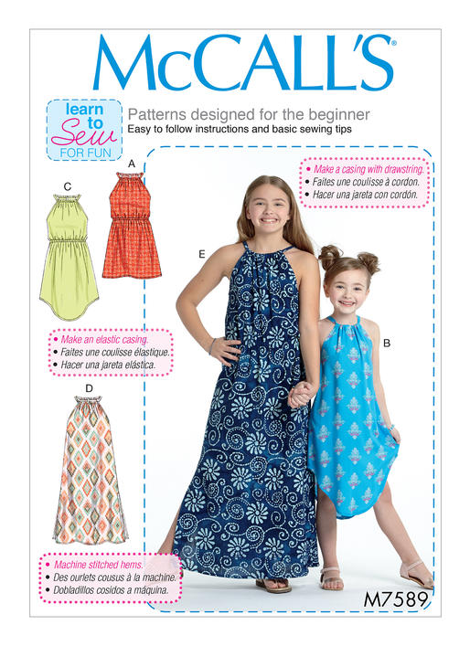 McCalls Child/Teen Dresses M7589 - Image 9