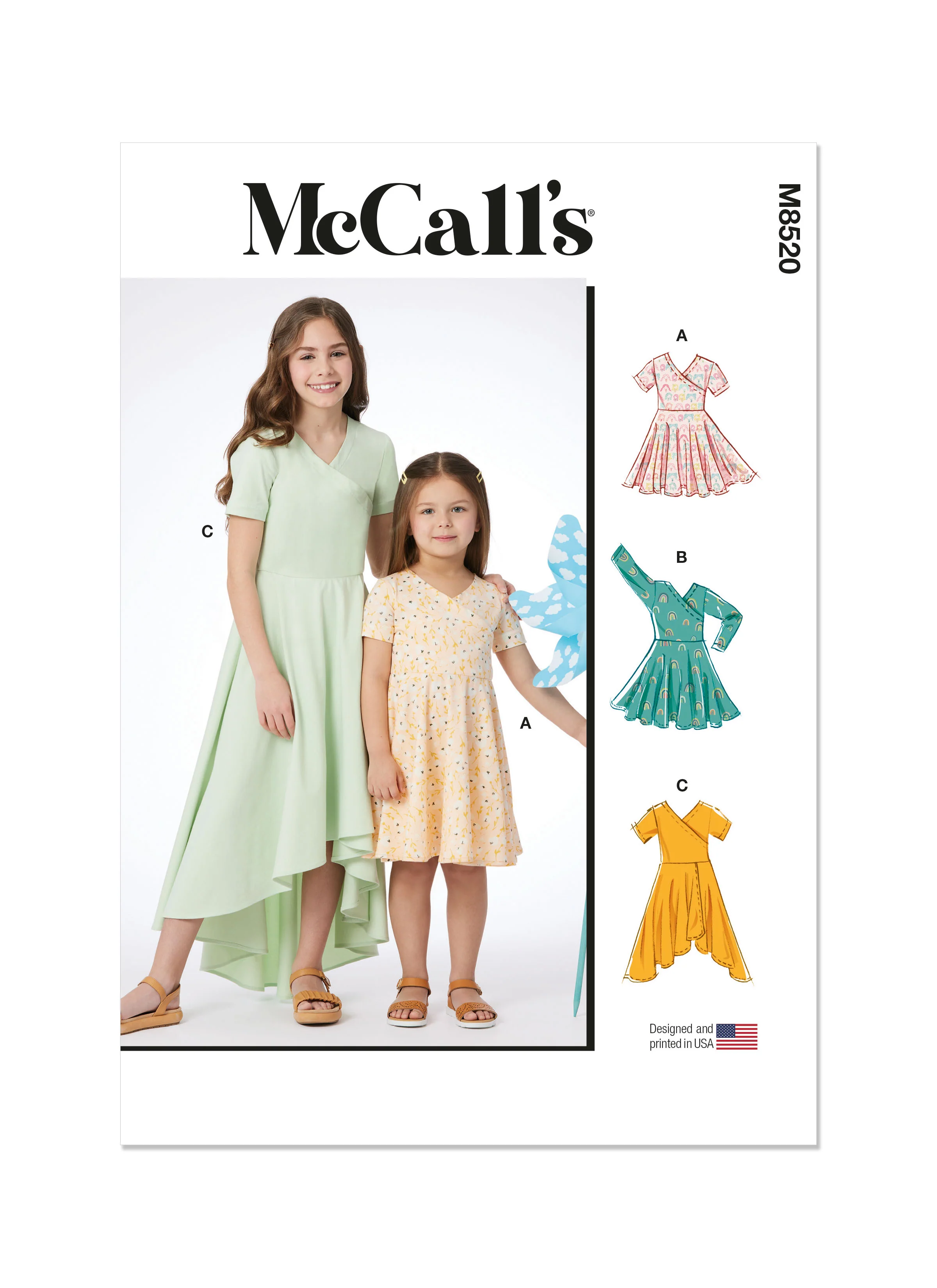 McCalls Child/Teen Dresses M8520 - Image 2