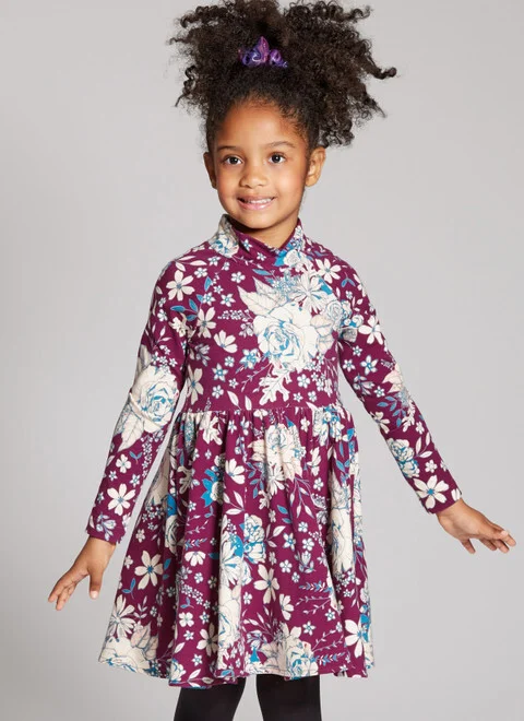 McCalls Child/Teen Knit Top, Dresses and Trousers M8353 - Image 3