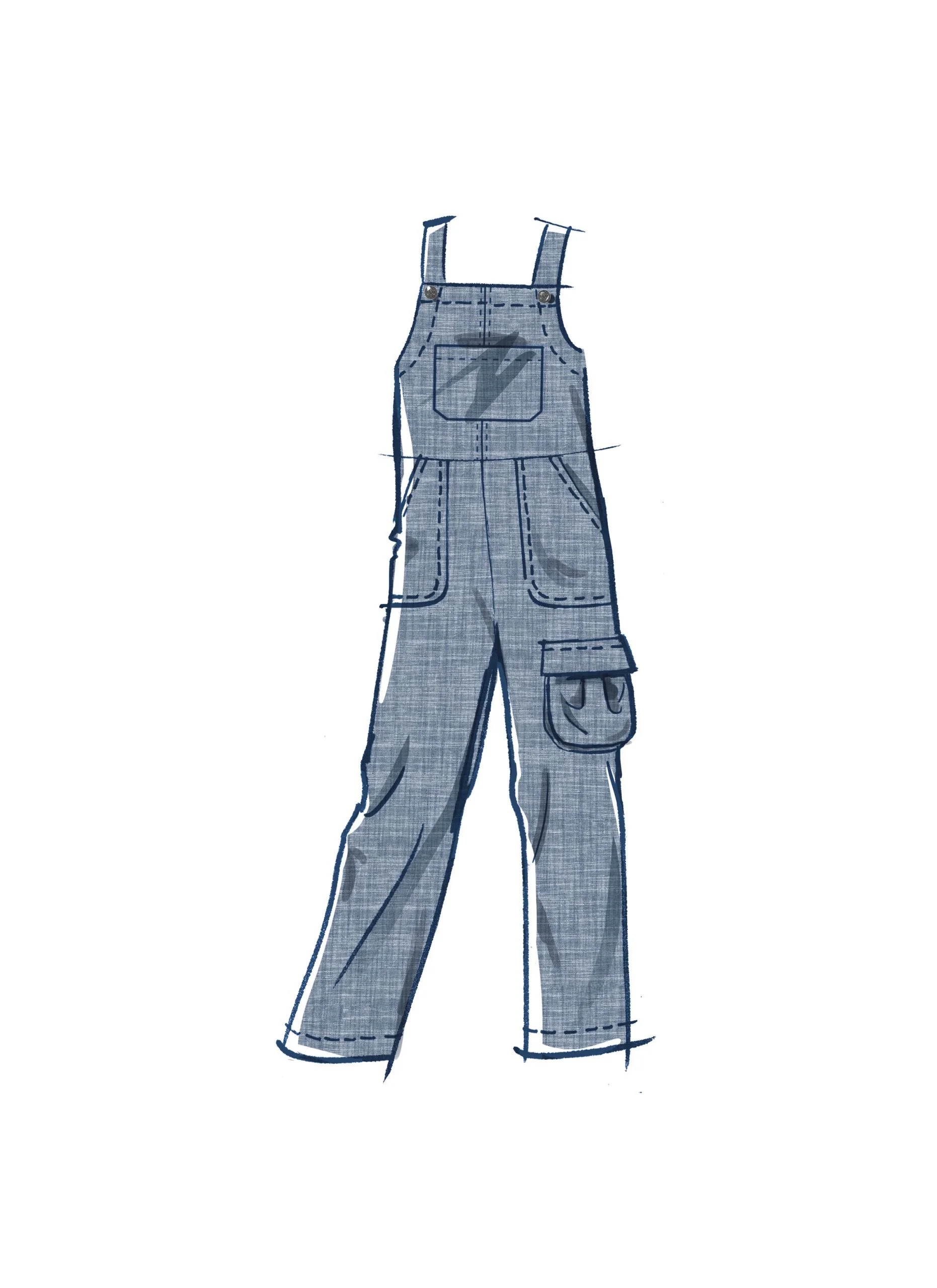 McCalls Child/Teen Pinafore & Overalls M8489 - Image 6