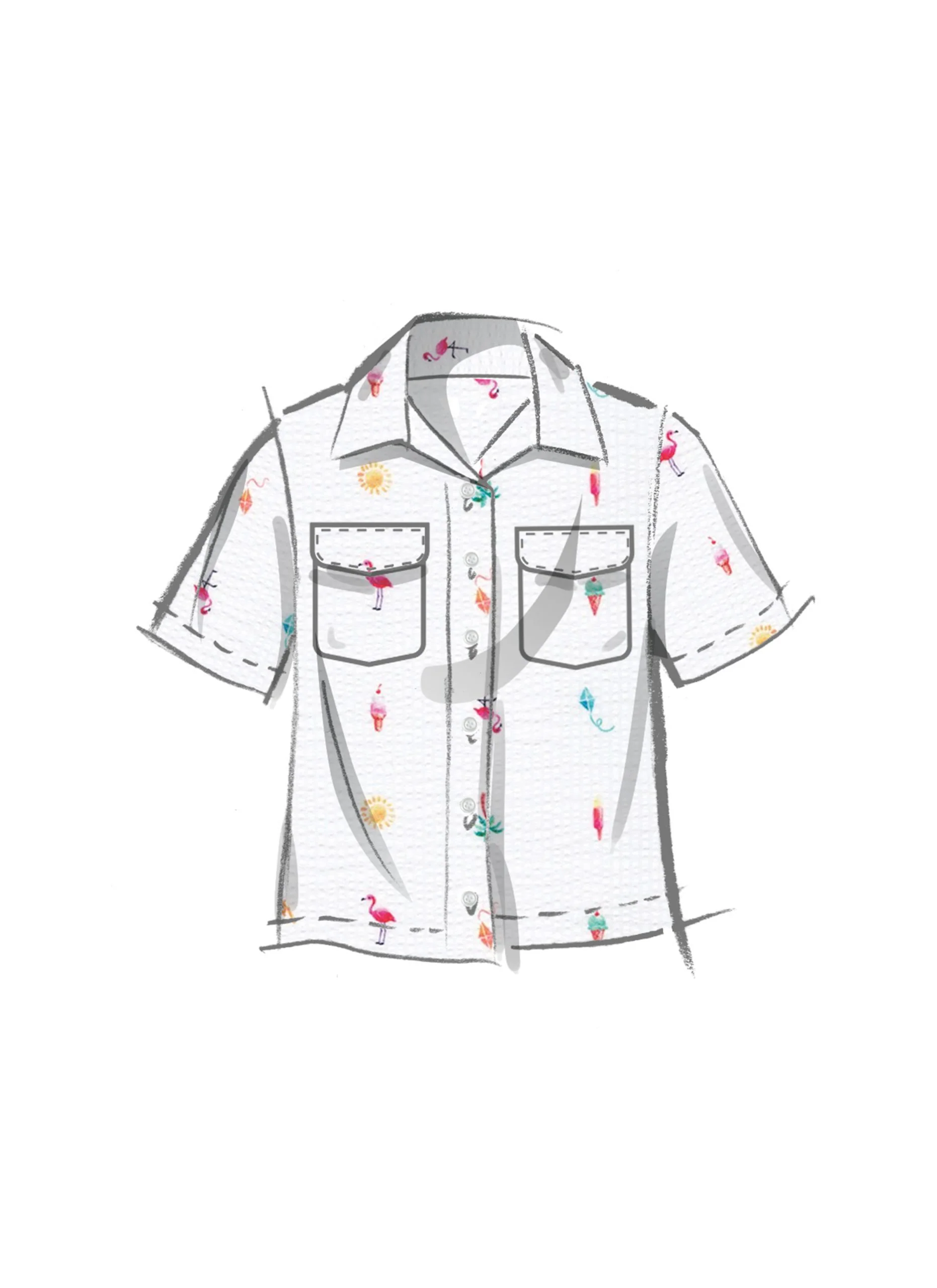 McCalls Child/Teen Shirt, Trousers, Shorts & Dress M8462 - Image 6