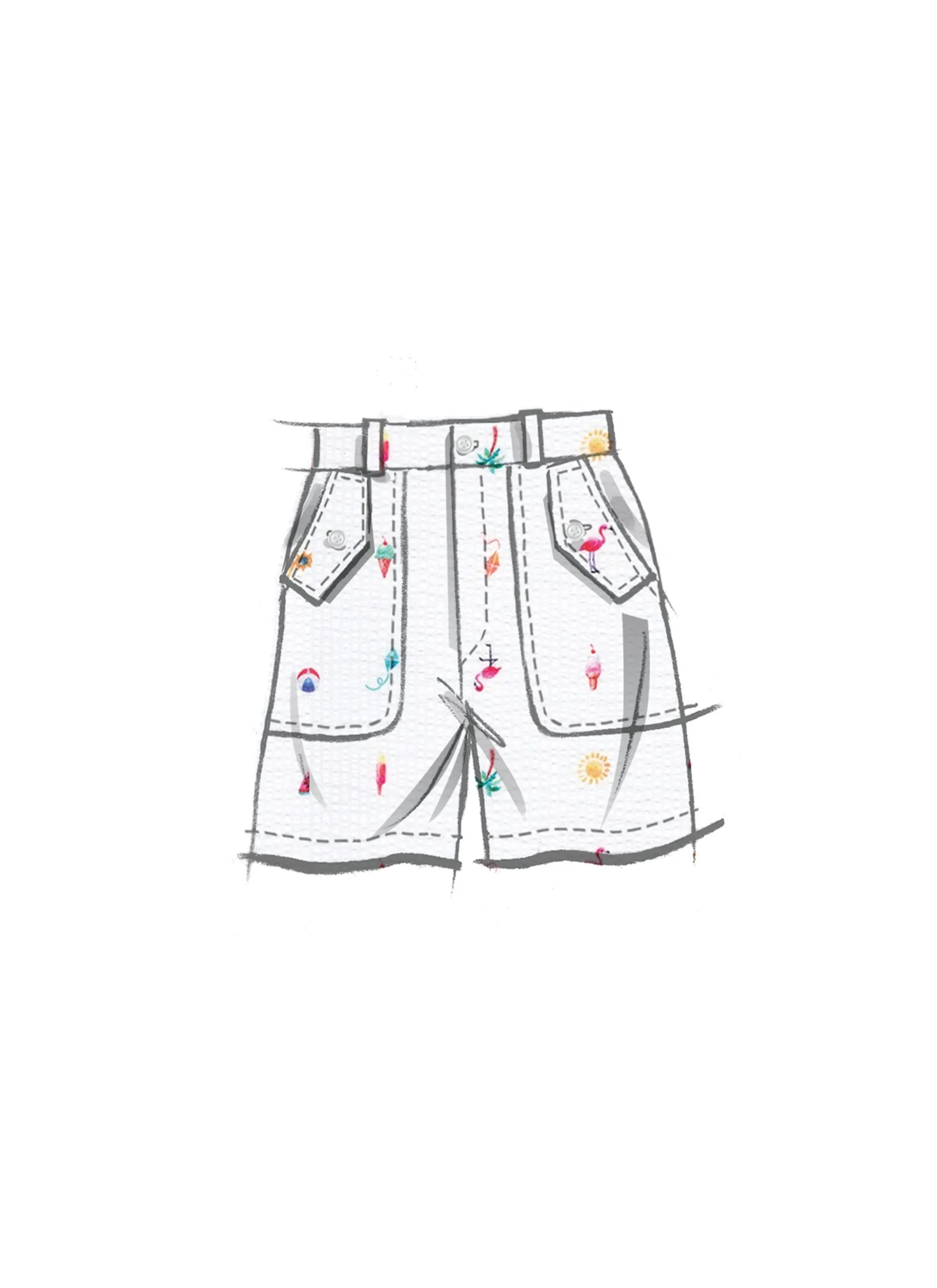 McCalls Child/Teen Shirt, Trousers, Shorts & Dress M8462 - Image 8
