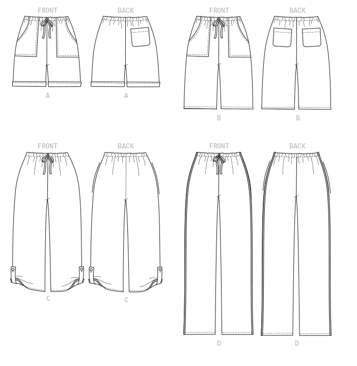 McCalls Child/Teen Shorts and Trousers M7966 - Image 7