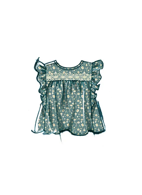 McCalls Child/Teen Top and Skirt M8373 - Image 7