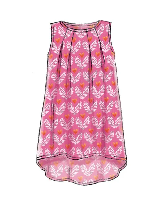 McCalls Child Top, Dress, Leggings M7709 - Image 5