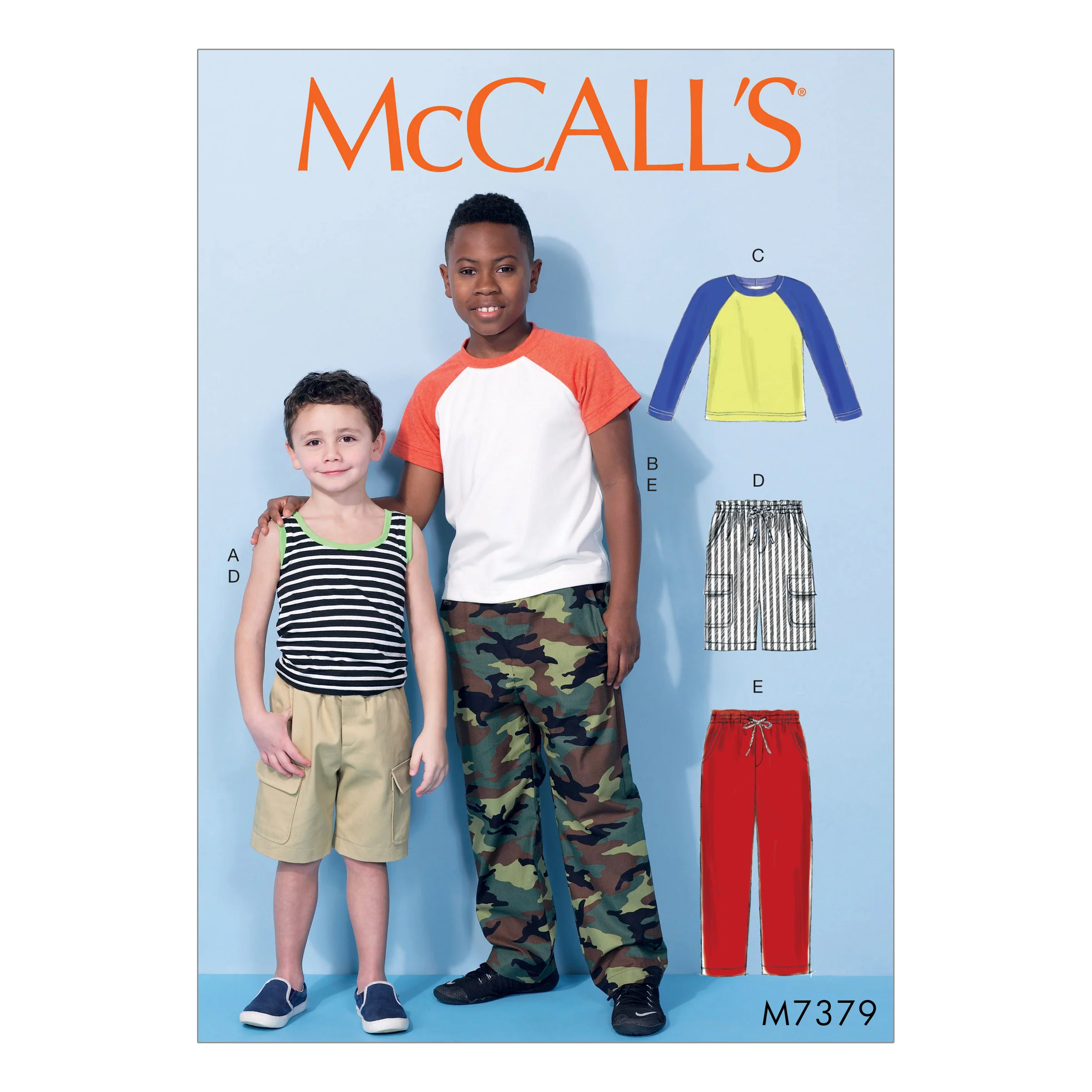 McCalls Child Tops, Shorts, Trousers M7379 - Image 2
