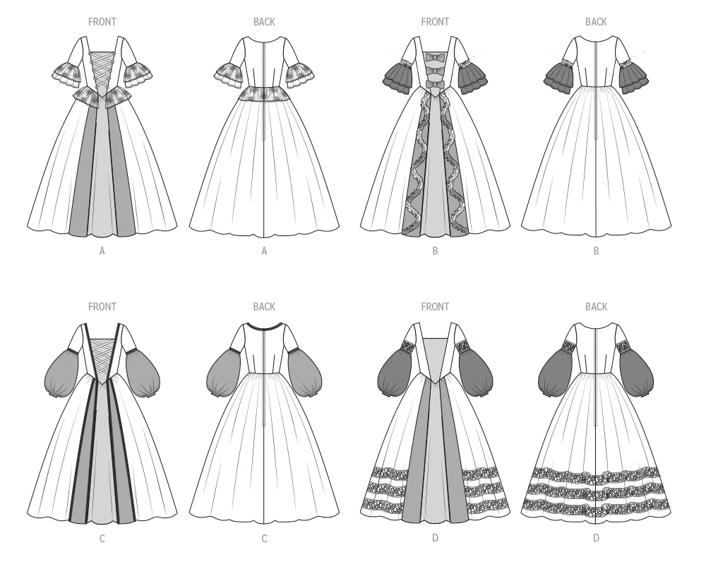 McCall's Childrenās and Misses Princess Costume M8549 - Image 10