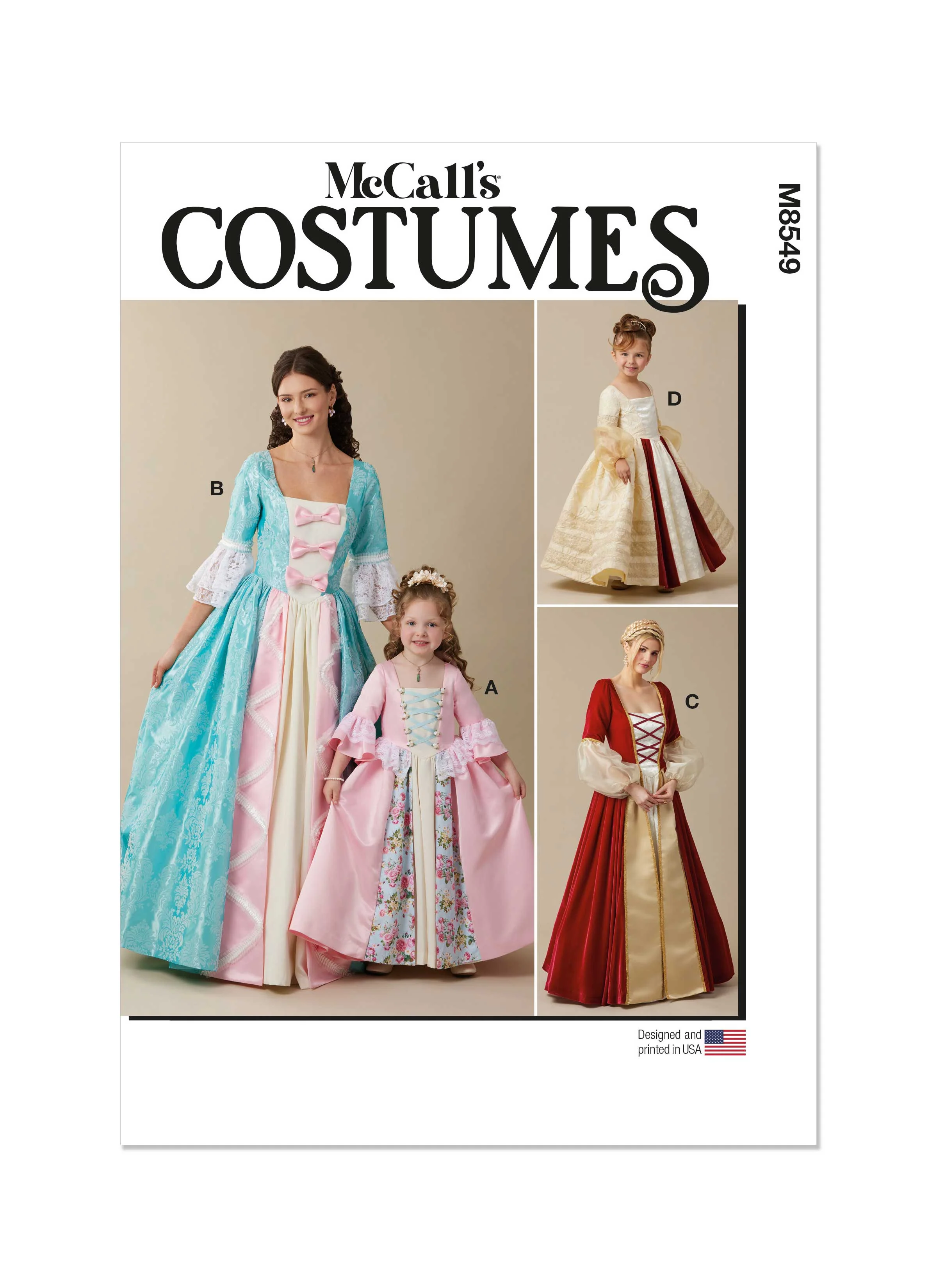 McCall's Childrenās and Misses Princess Costume M8549 - Image 2