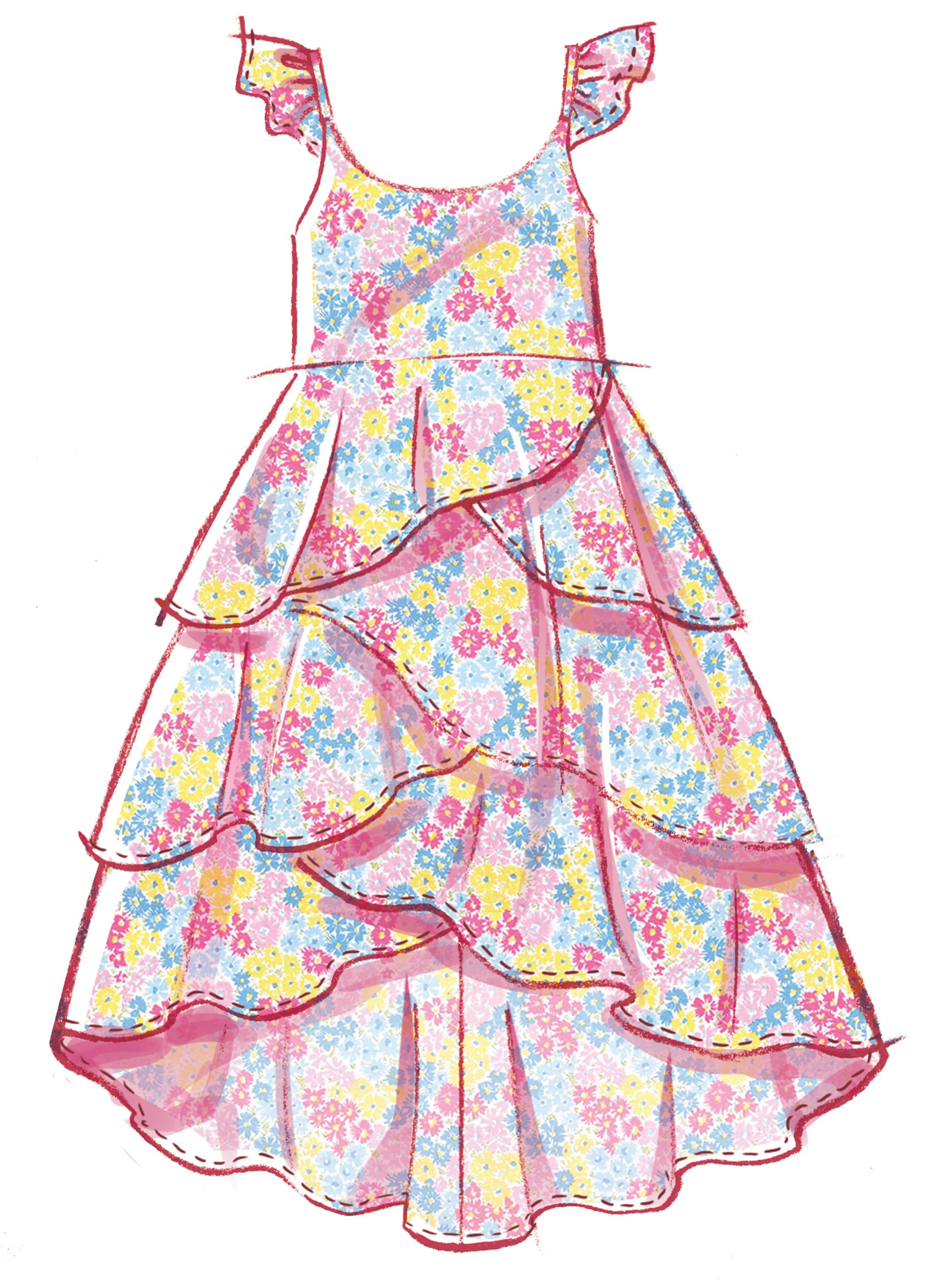 McCall's Children's and Girls' Dresses and Headband M8592 - Image 3
