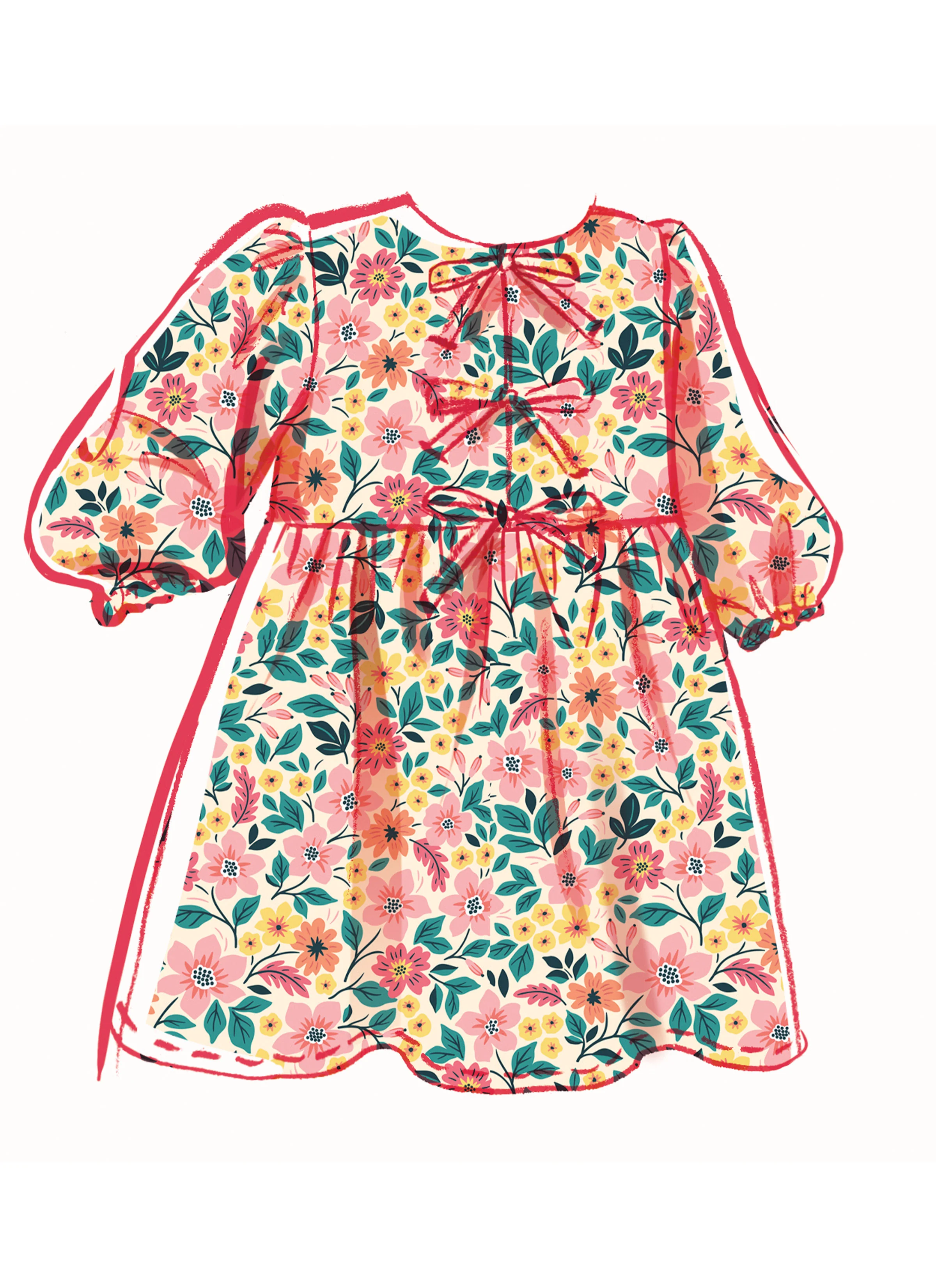 McCall's Children's and Girls' Top, Dress and Trousers M8618 - Image 4