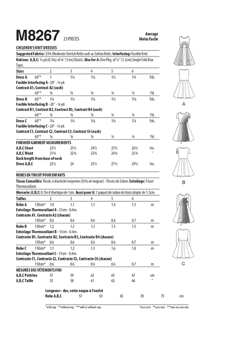 McCalls Children's Dresses M8267 - Image 8