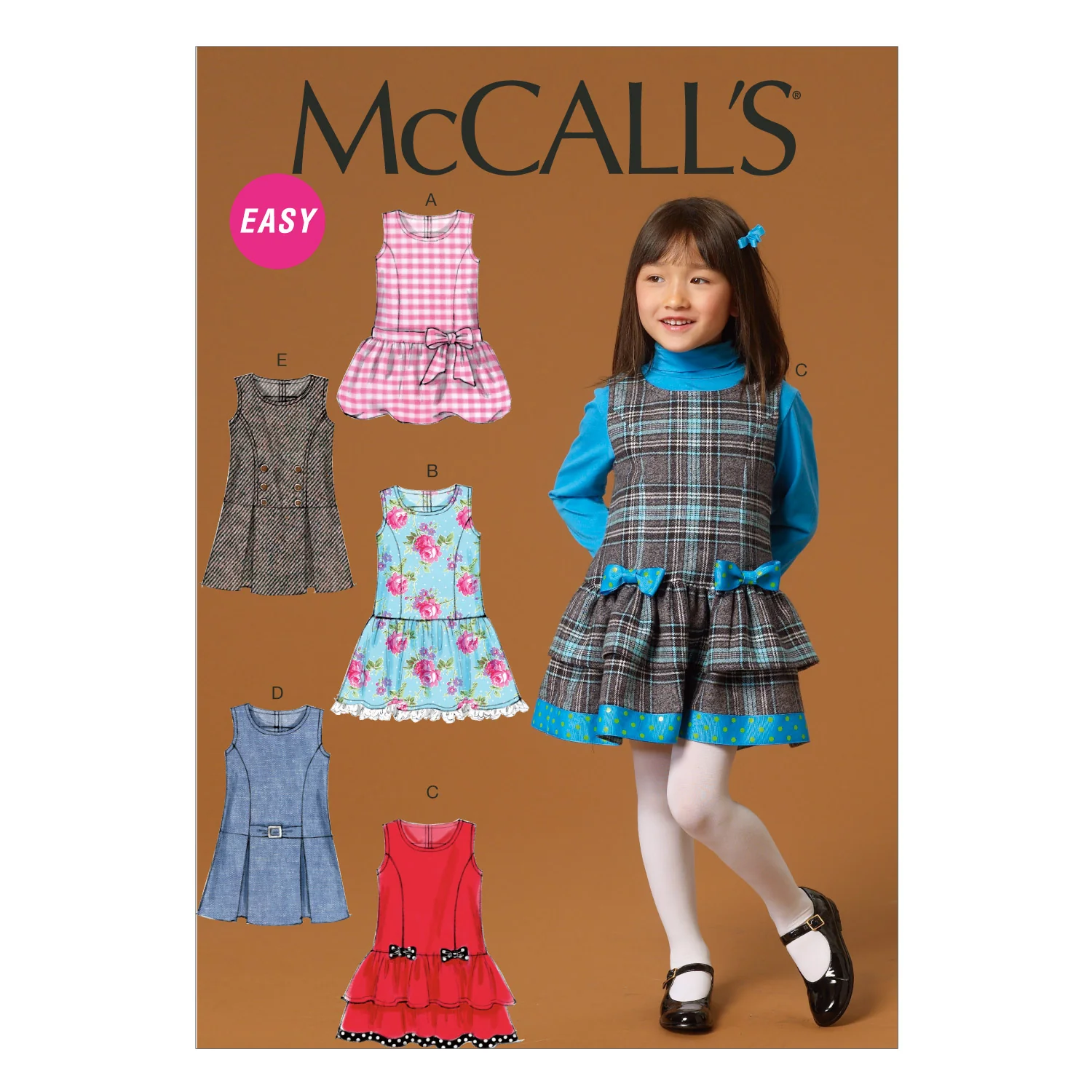 McCalls Children's Pinafore Dresses M7008 - Image 6