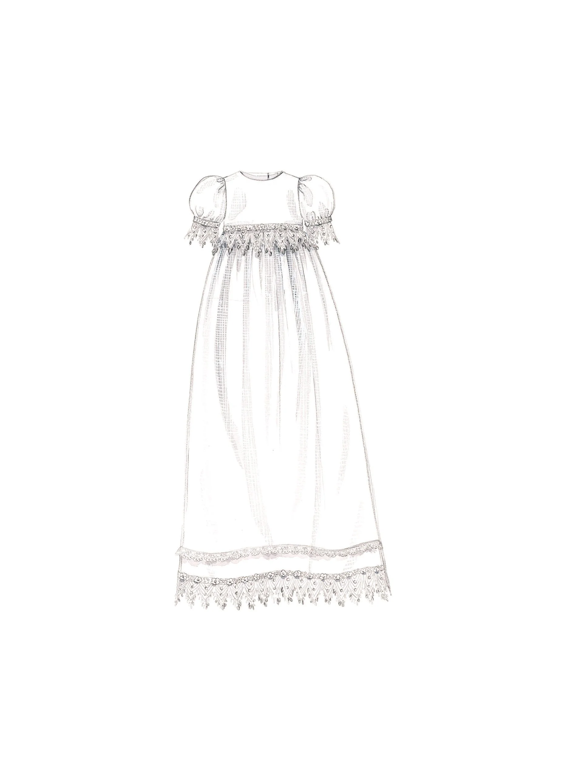 McCalls Christening Gown M8460 - Image 10