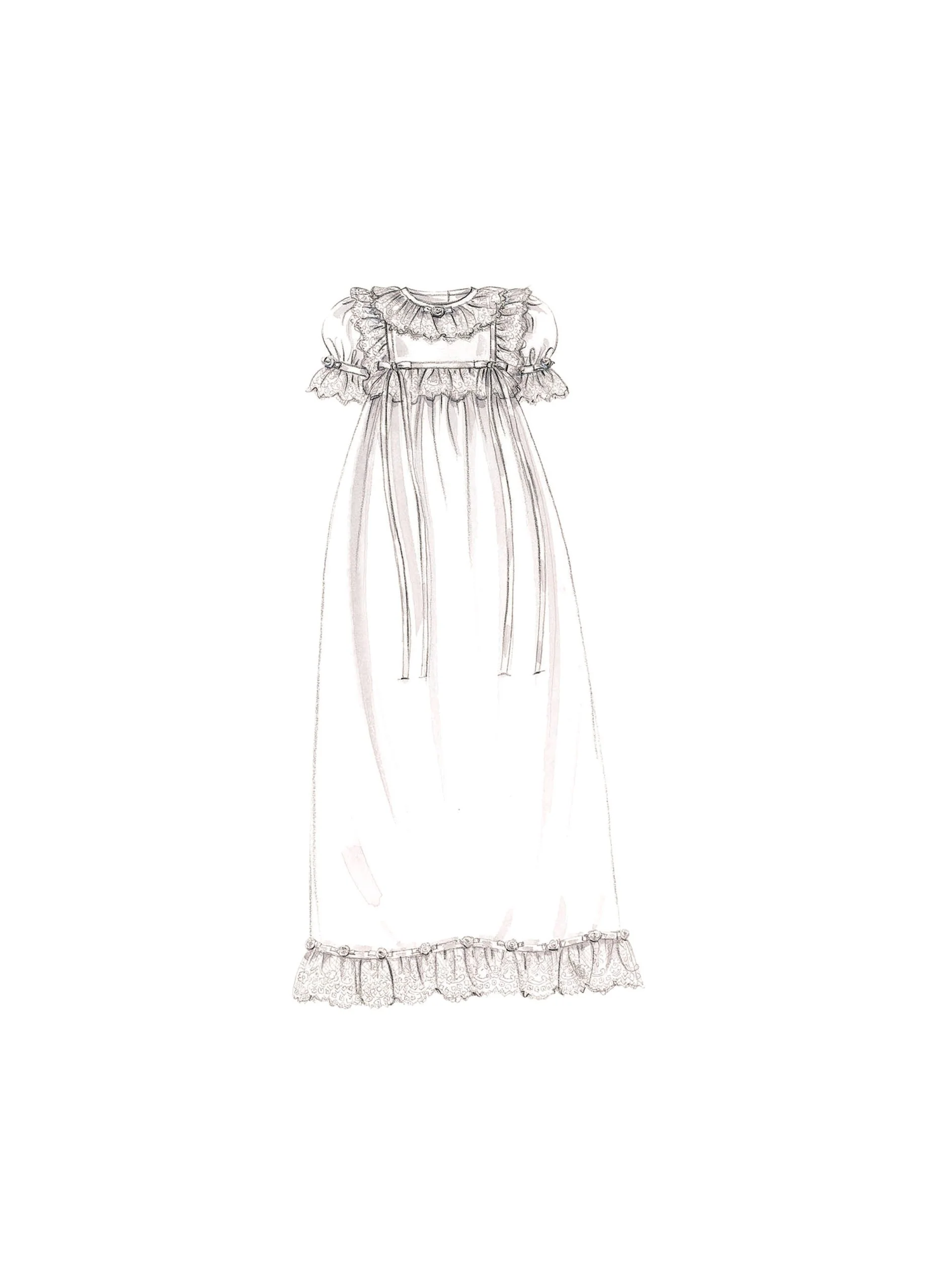 McCalls Christening Gown M8460 - Image 6