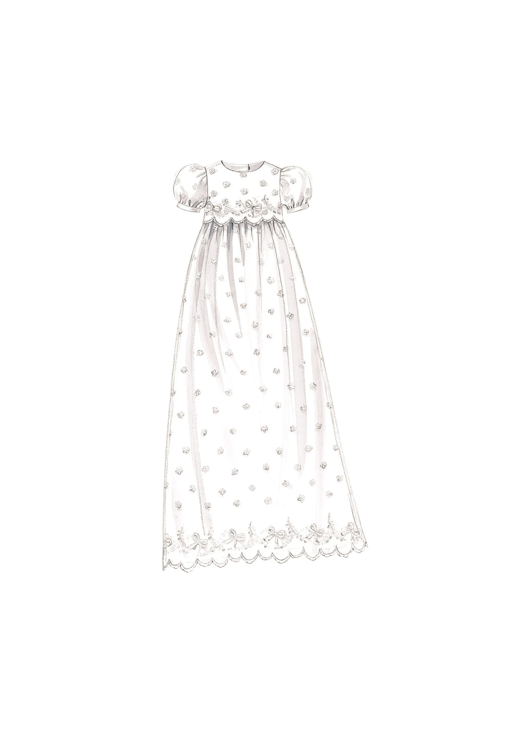 McCalls Christening Gown M8460 - Image 8