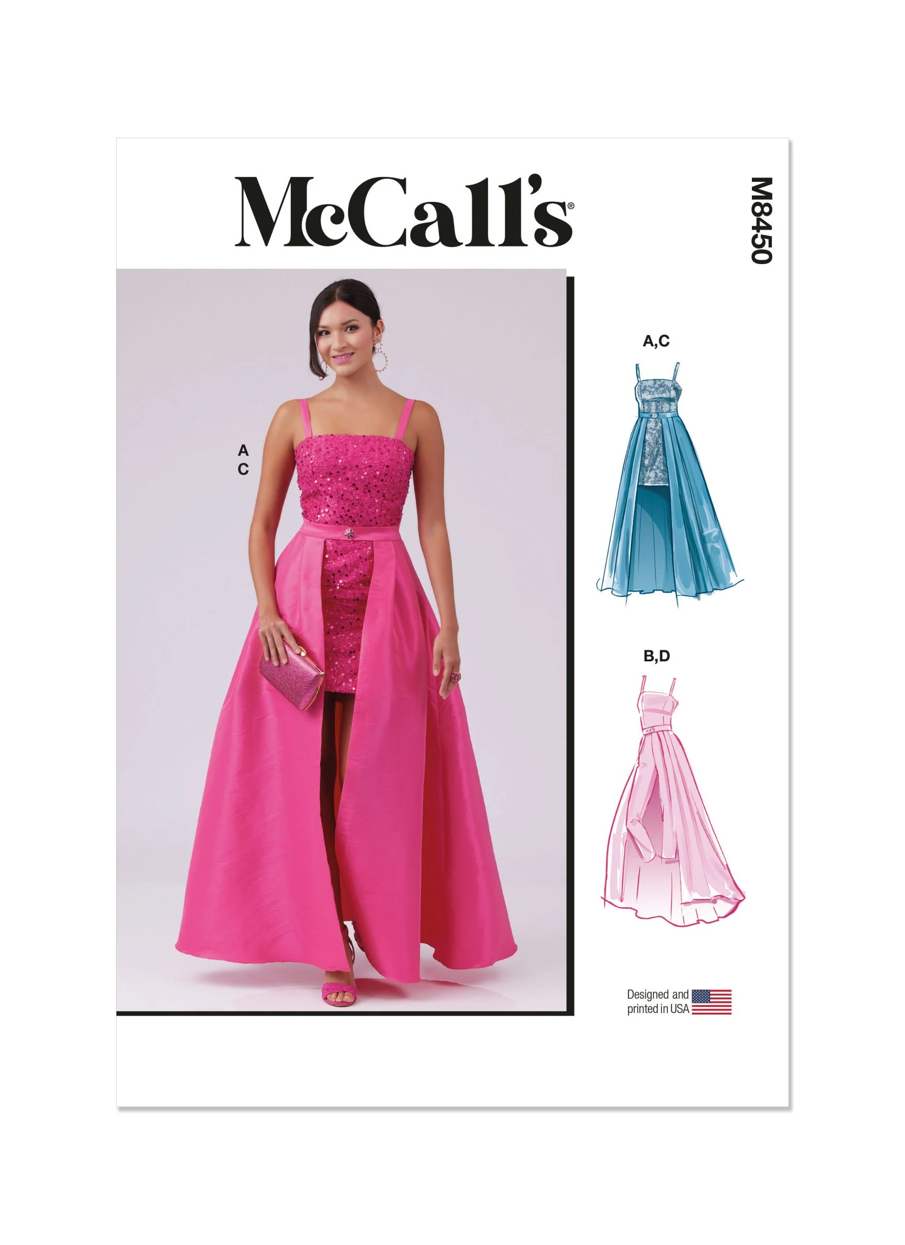 McCalls Dress, Jumpsuit & Overskirt M8450 - Image 2