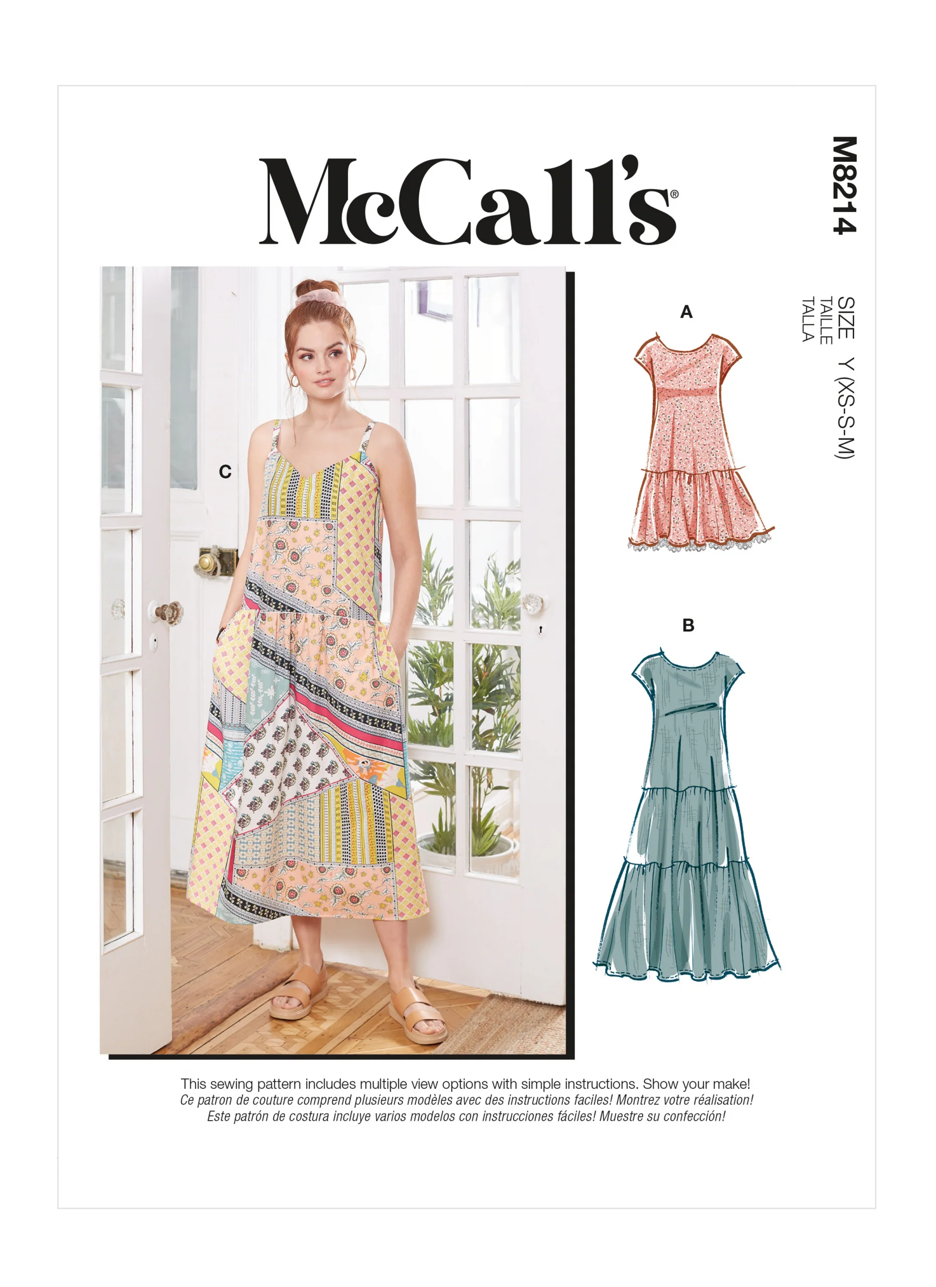 McCalls Dresses and Mask M8214 - Image 2
