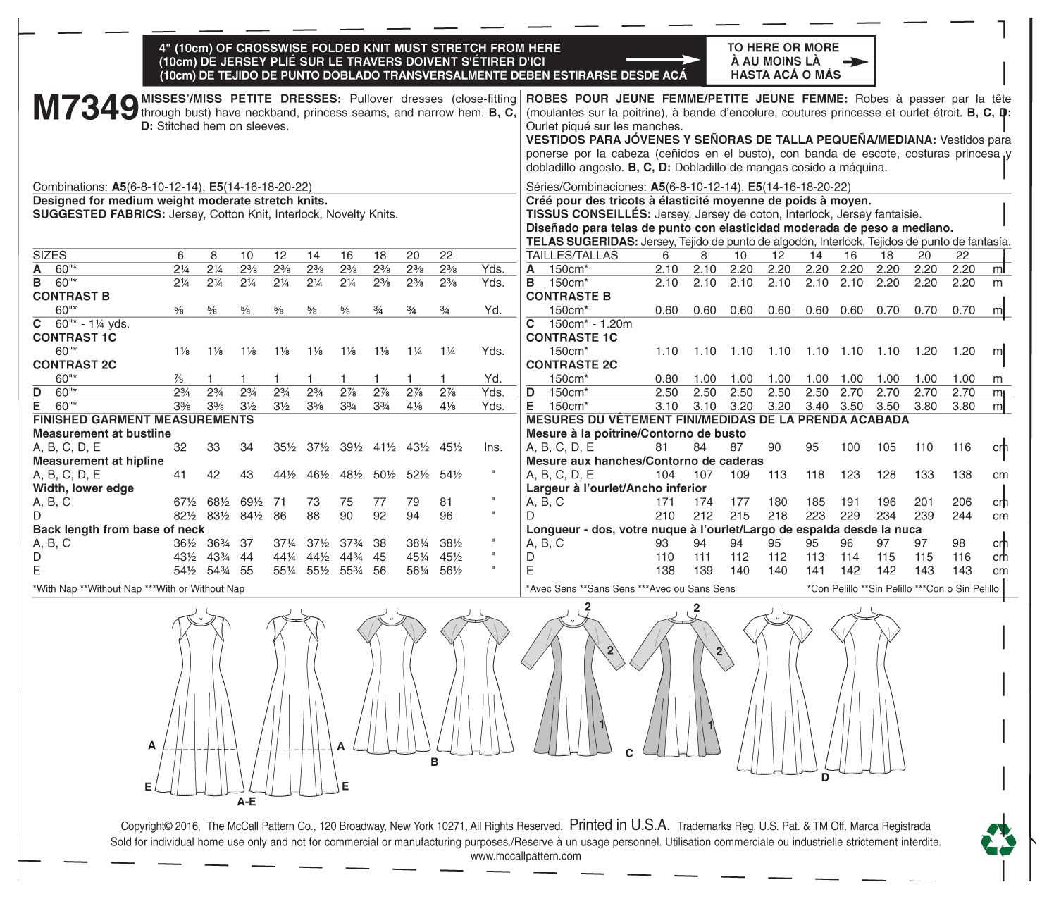 McCalls Dresses M7349 - Image 8
