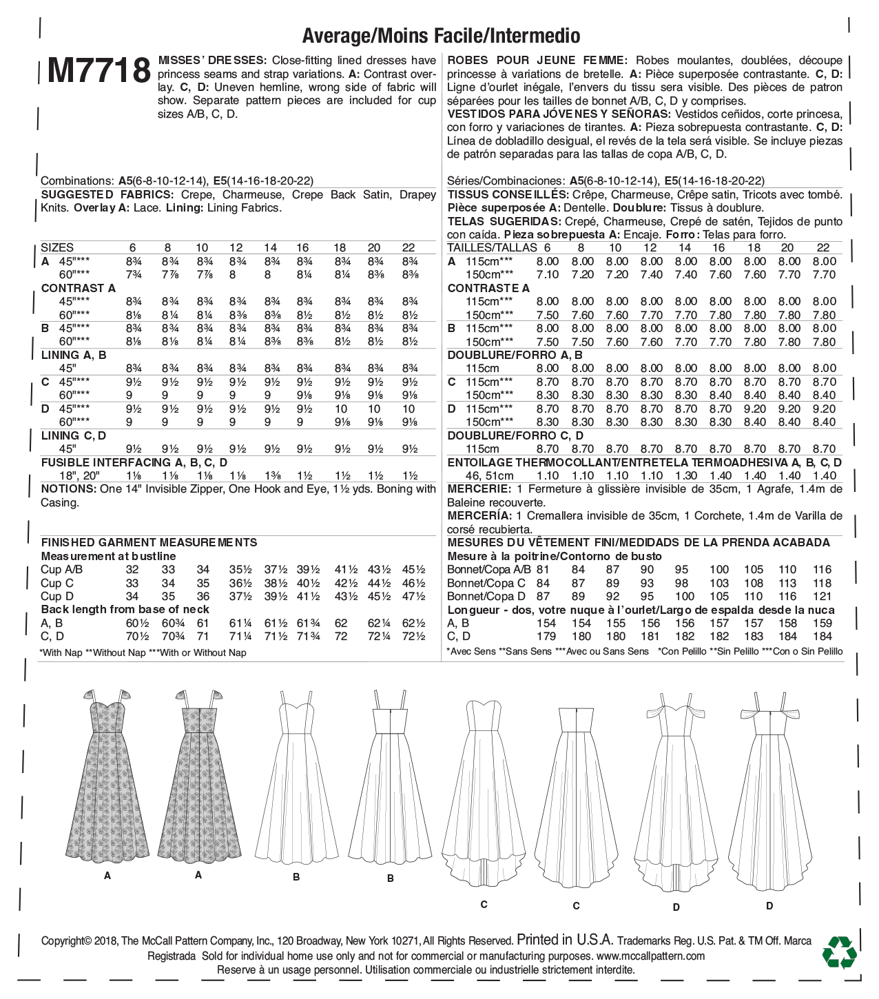McCalls Dresses M7718 - Image 10